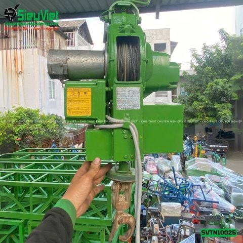 Thuê Ngày Tời treo tốc cao TN10025 Tải 100Kg Tốc 25m - Điện 220V, 1 pha
