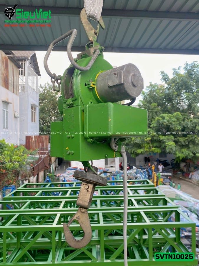 (Cũ) Tời treo tốc cao TN10025 Tải 100Kg Tốc 25m - Điện 220V, 1 pha