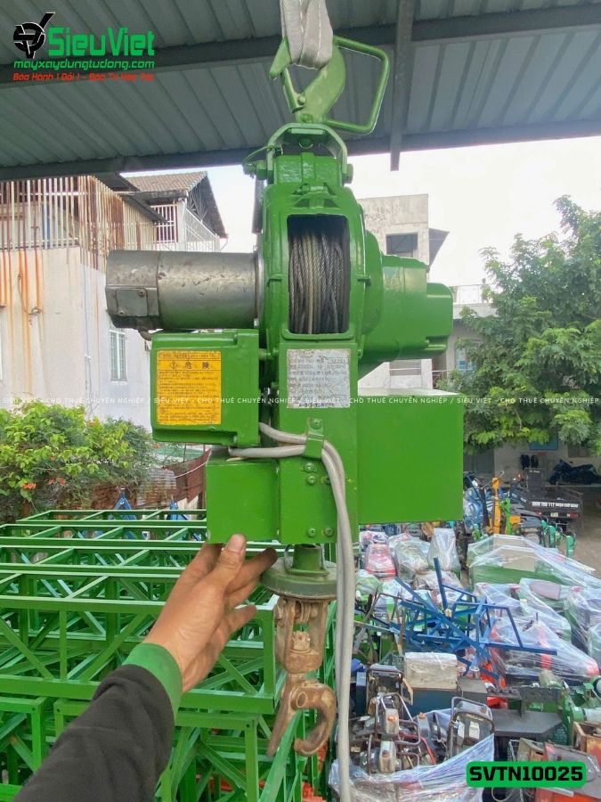(Cũ) Tời treo tốc cao TN10025 Tải 100Kg Tốc 25m - Điện 220V, 1 pha
