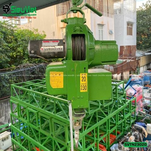 Thuê Ngày Tời treo tốc cao TN23020 Tải 230Kg Tốc 20m - Điện 220V, 1 pha
