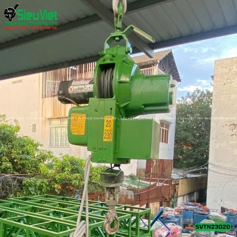 Thuê Tháng Tời treo tốc cao TN23020 Tải 230Kg Tốc 20m - Điện 220V, 1 pha