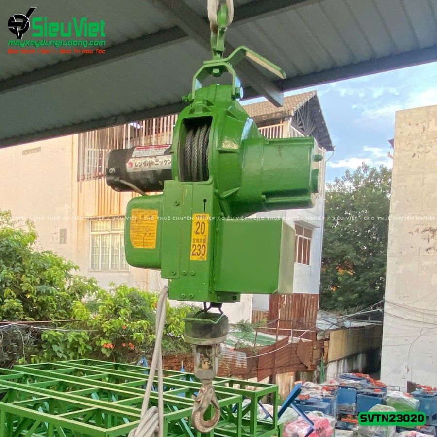 Thuê Tháng Tời treo tốc cao TN23020 Tải 230Kg Tốc 20m - Điện 220V, 1 pha