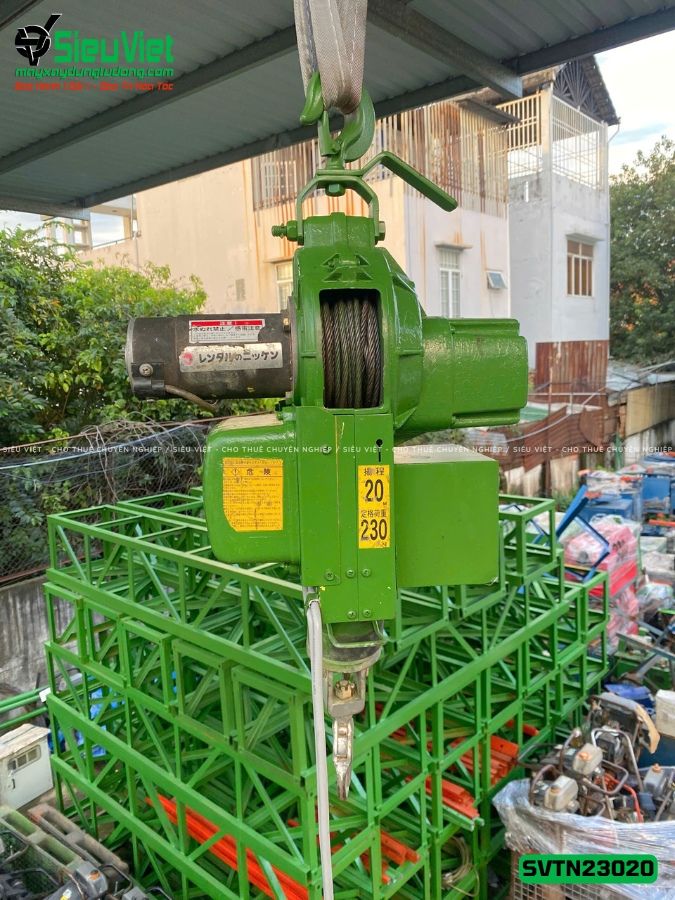 (Cũ) Tời treo tốc cao TN23020 Tải 230Kg Tốc 20m - Điện 220V, 1 pha