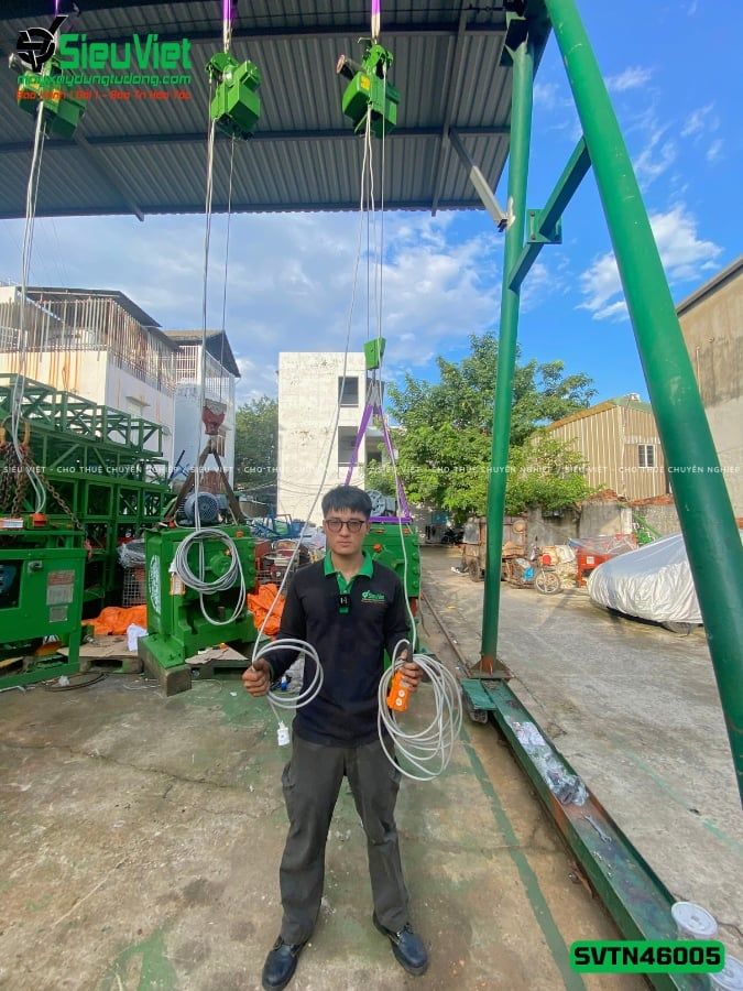 (Cũ) Tời treo tốc cao TN46005 Tải 460Kg Tốc 5m - Điện 220V, 1 pha