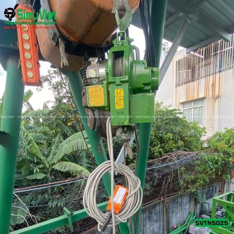 Thuê Ngày Tời treo tốc cao TN5025 Tải 50Kg Tốc 25m - Điện 220V, 1 pha