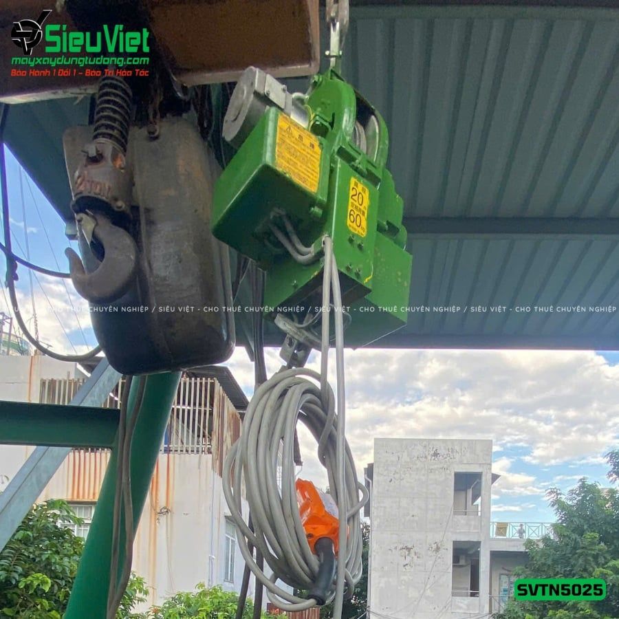 Thuê Tháng Tời treo tốc cao TN5025 Tải 50Kg Tốc 25m - Điện 220V, 1 pha