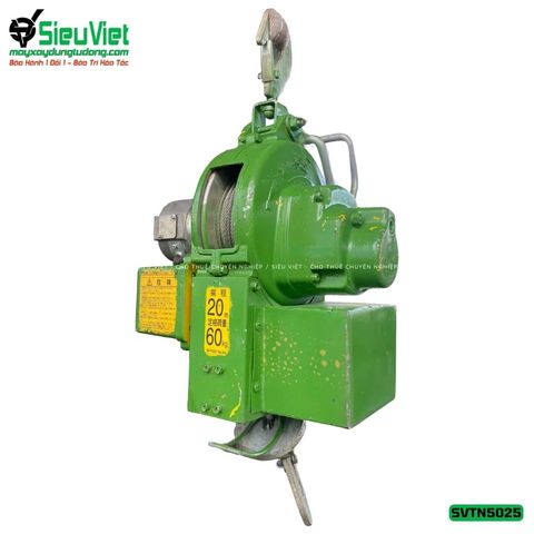 (Cũ) Tời treo tốc cao TN5025 Tải 50Kg Tốc 25m - Điện 220V, 1 pha