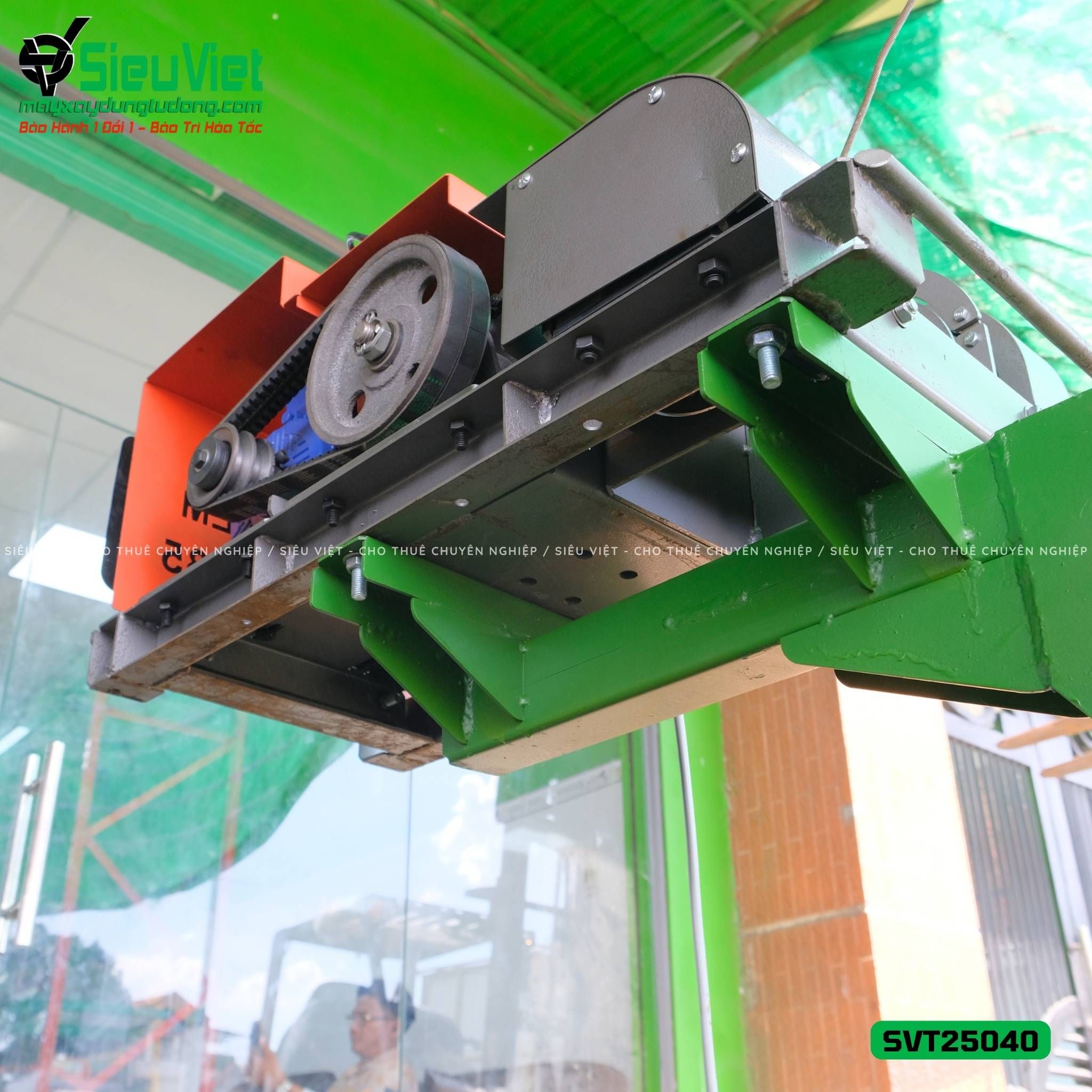 Máy tời tốc nhanh biến tần SVT25040 - 250Kg, 40m Cáp.