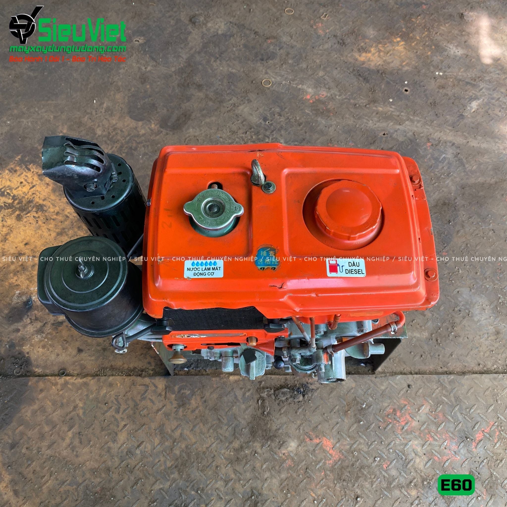 (Cũ) Động cơ diesel Kubota E60 Nhật Bản