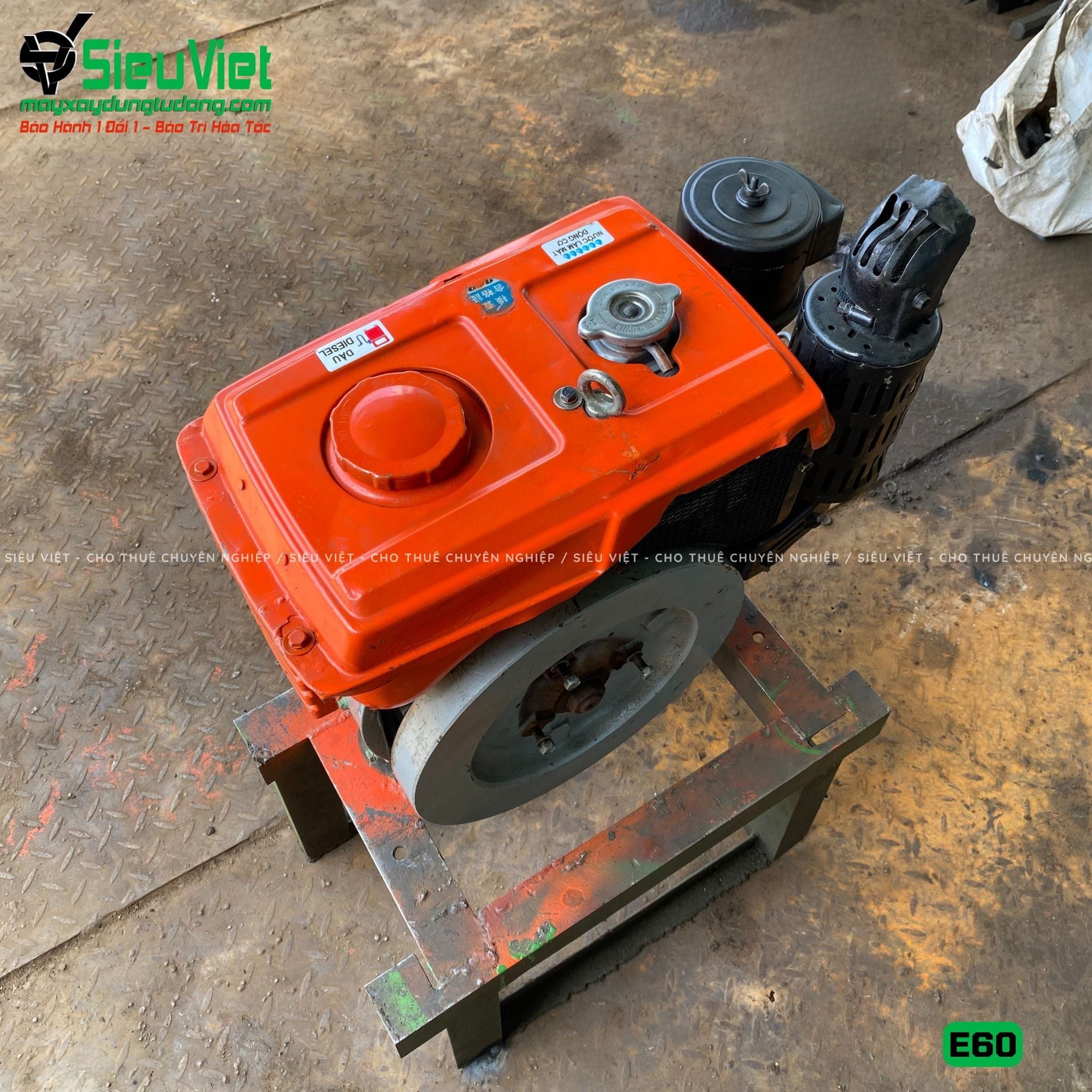 (Cũ) Động cơ diesel Kubota E60 Nhật Bản
