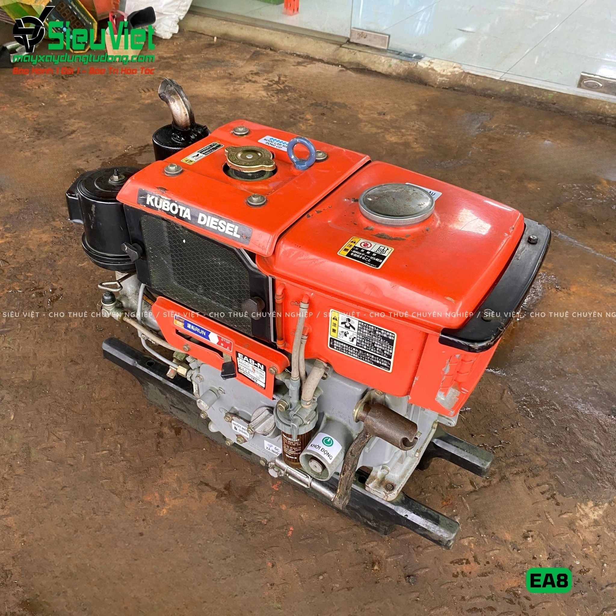 (Cũ) Động cơ diesel Kubota EA8 Nhật Bản - Chất lượng, giá tốt