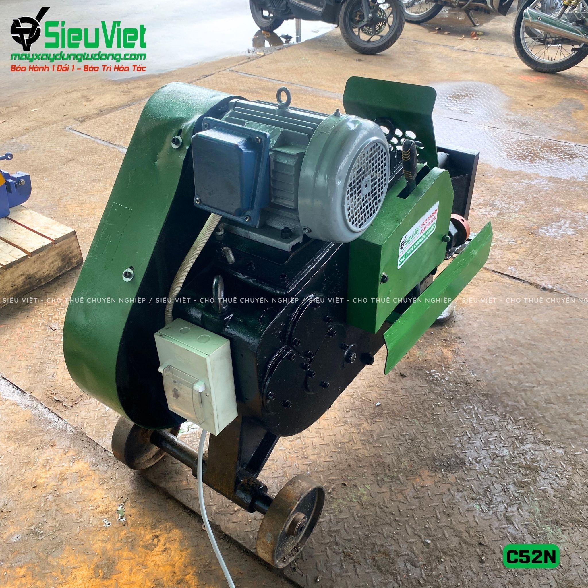Máy cắt sắt phi 10-50mm C52N - Điện 380v, 3 Pha
