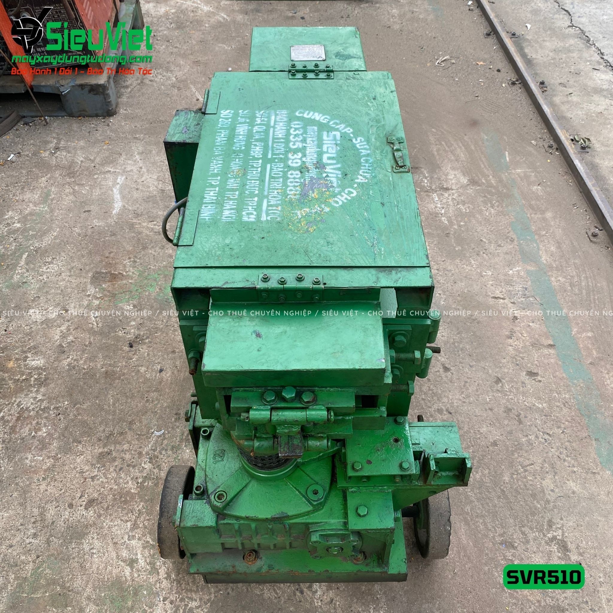 Máy duỗi sắt phế liệu phi 6-10 SVR510 (Điện 380v, 3 Pha)