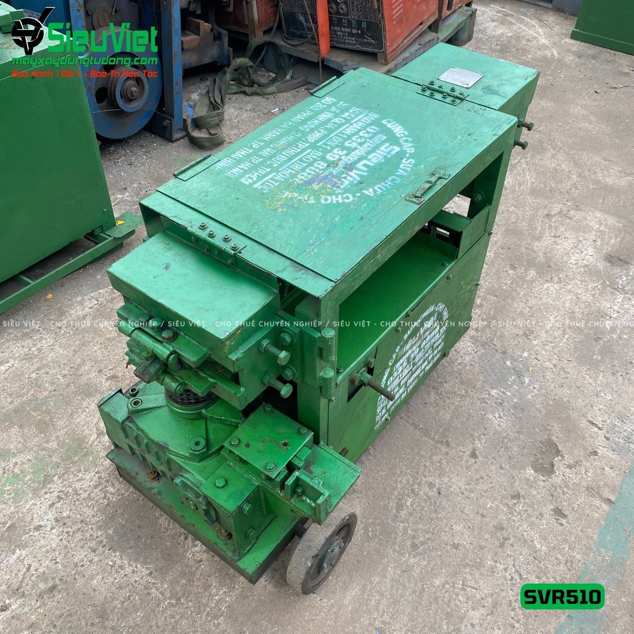 Máy duỗi sắt phế liệu phi 6-10 SVR510 (Điện 380v, 3 Pha)