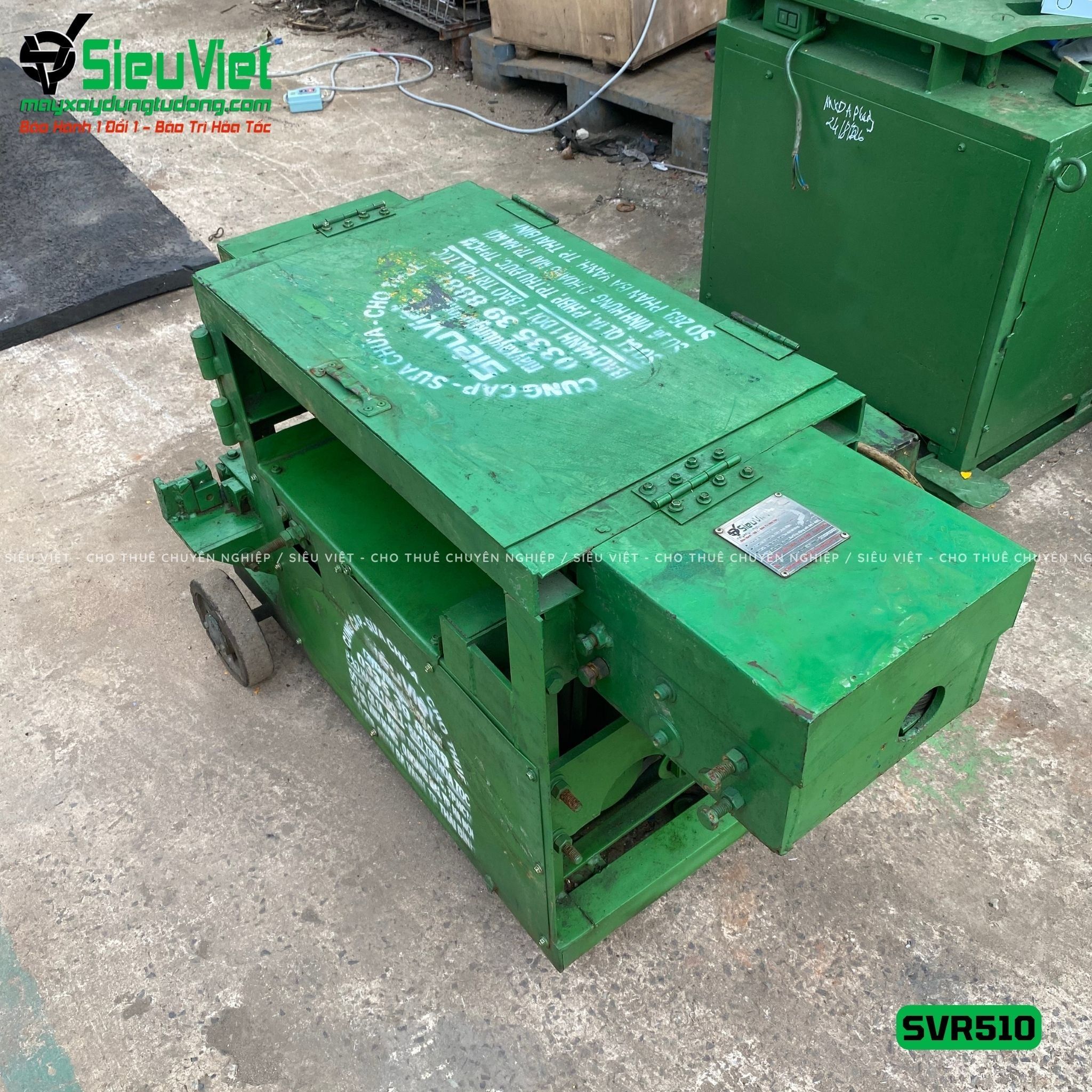 Máy duỗi sắt phế liệu phi 6-10 SVR510 (Điện 380v, 3 Pha)