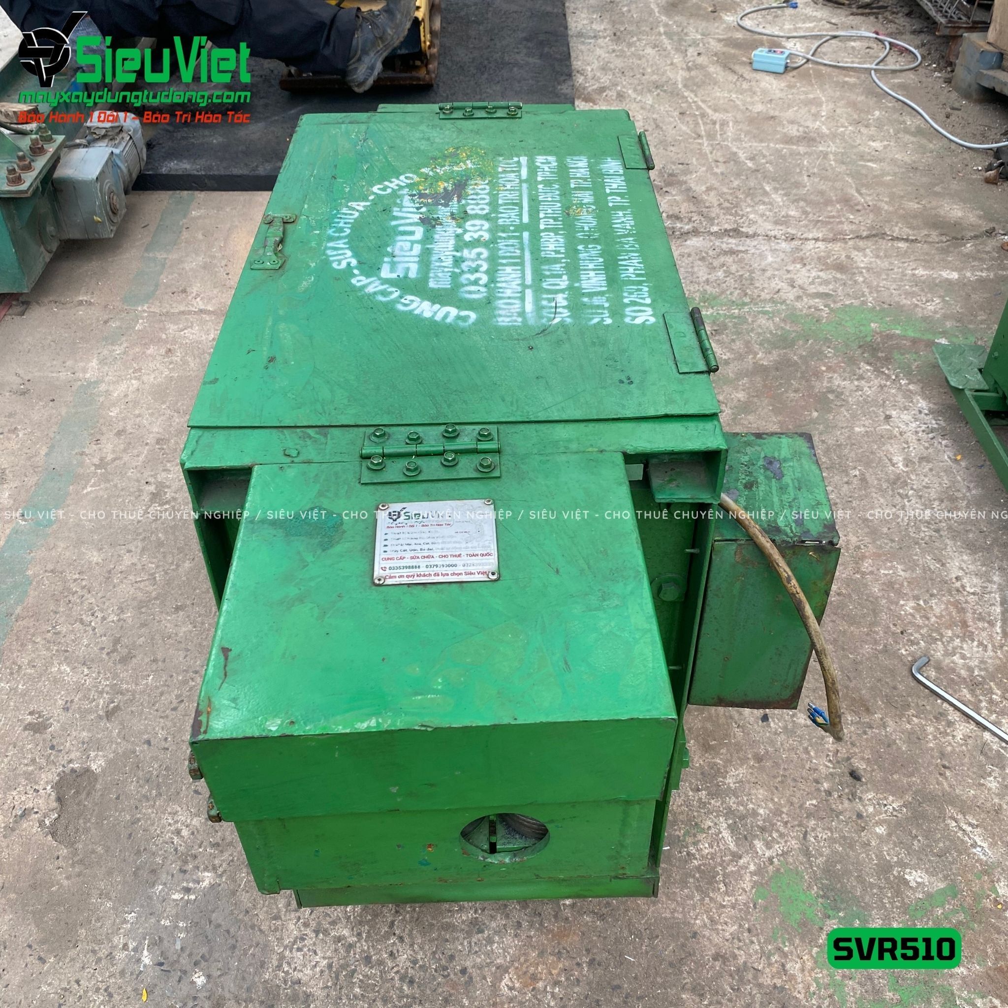 Máy duỗi sắt phế liệu phi 6-10 SVR510 (Điện 380v, 3 Pha)