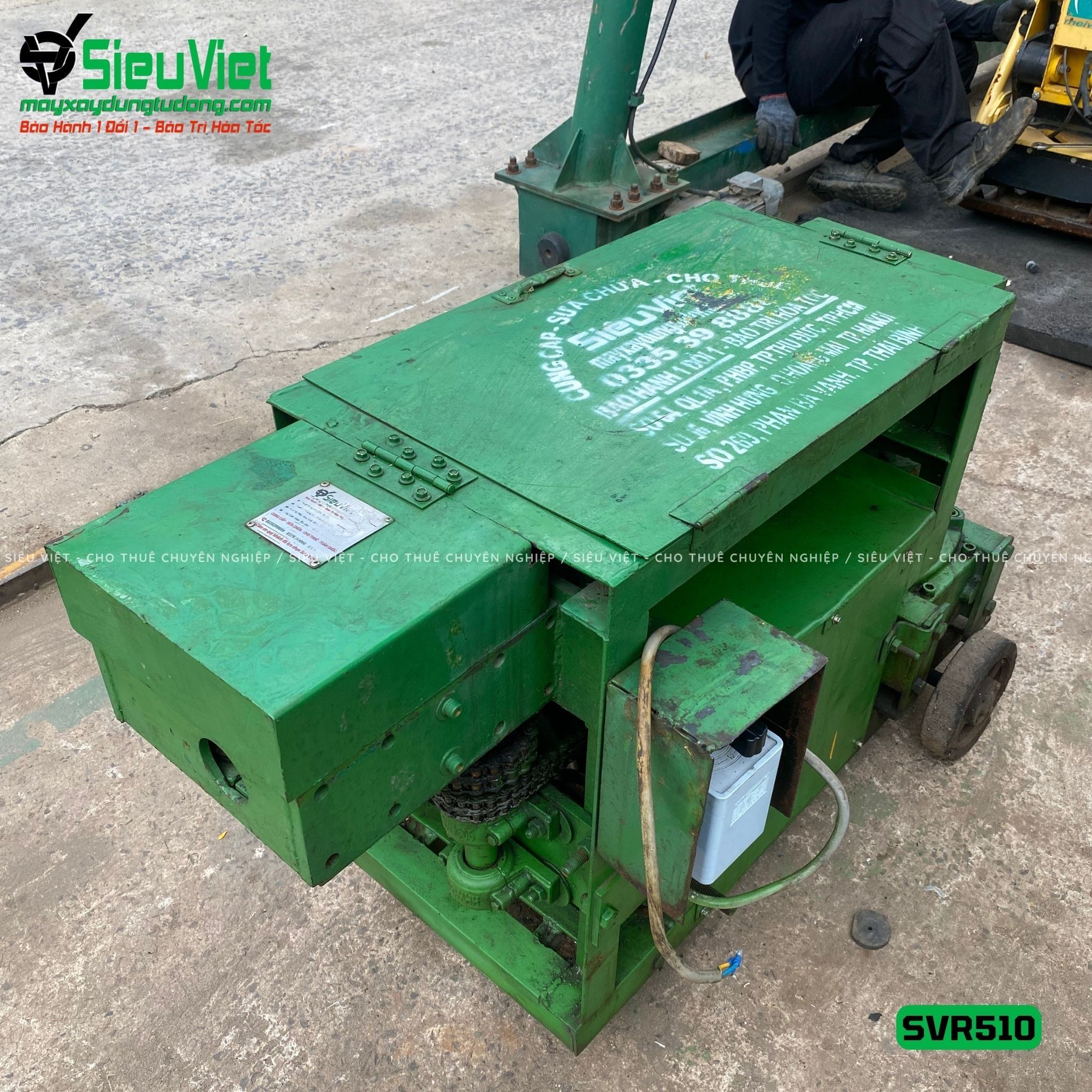 Máy duỗi sắt phế liệu phi 6-10 SVR510 (Điện 380v, 3 Pha)