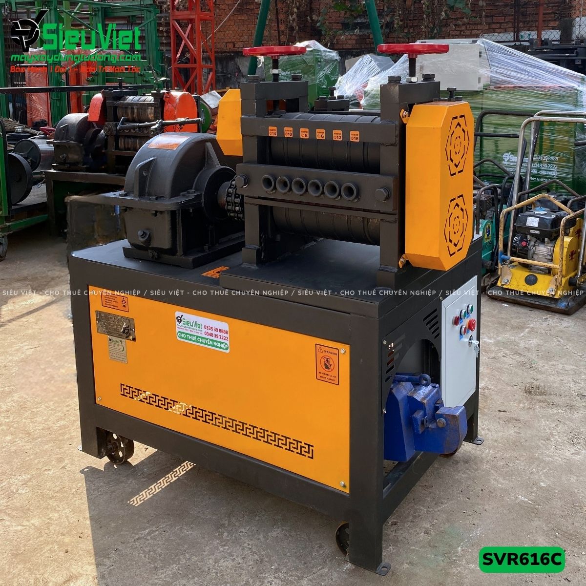 Máy duỗi sắt phế liệu phi 6-16 SVR616C (Điện 380v, 3 Pha)