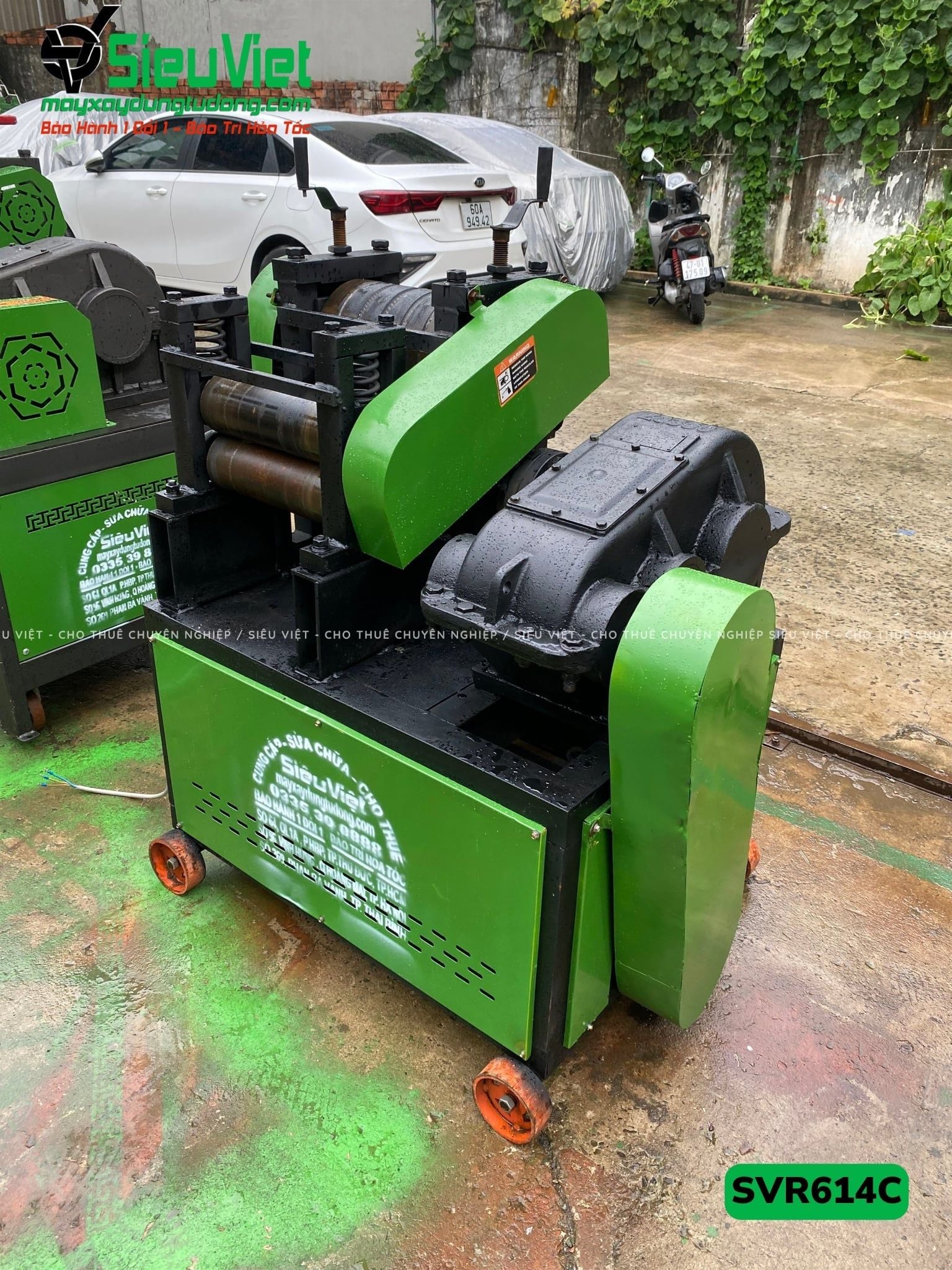 Máy duỗi sắt phế liệu phi 6-14 SVR614C (Điện 380v, 3 Pha)
