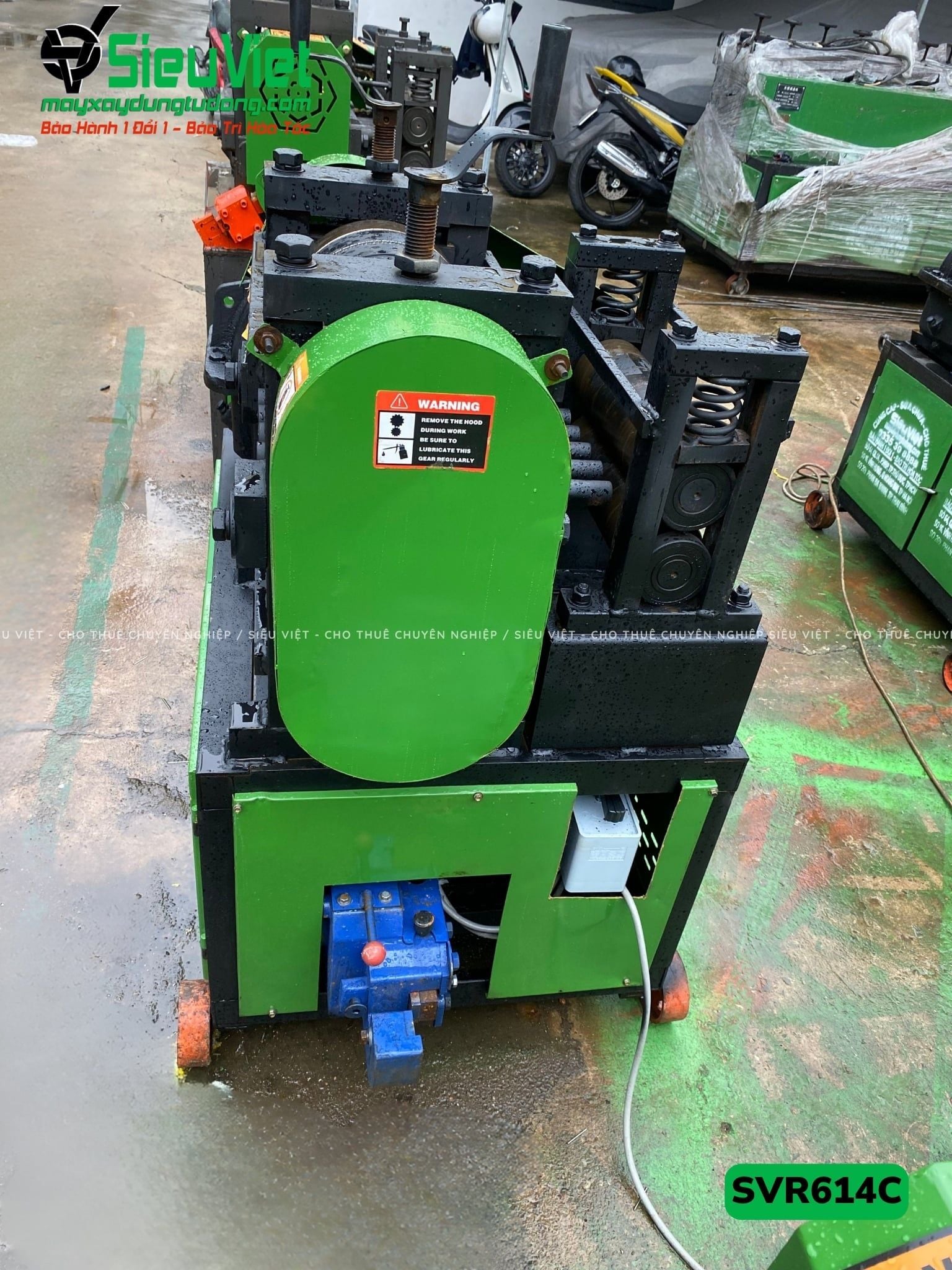 Máy duỗi sắt phế liệu phi 6-14 SVR614C (Điện 380v, 3 Pha)
