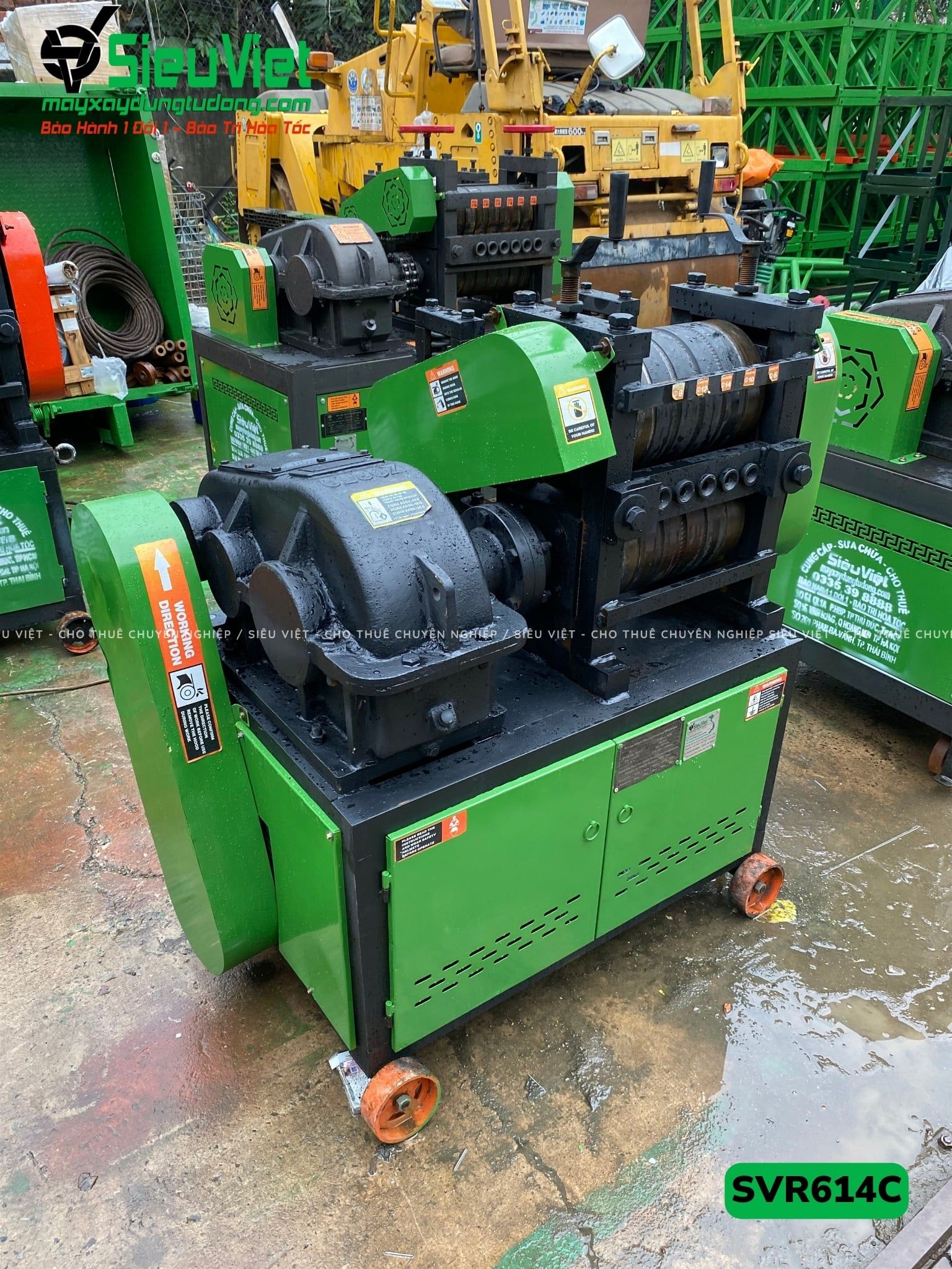 Máy duỗi sắt phế liệu phi 6-14 SVR614C (Điện 380v, 3 Pha)
