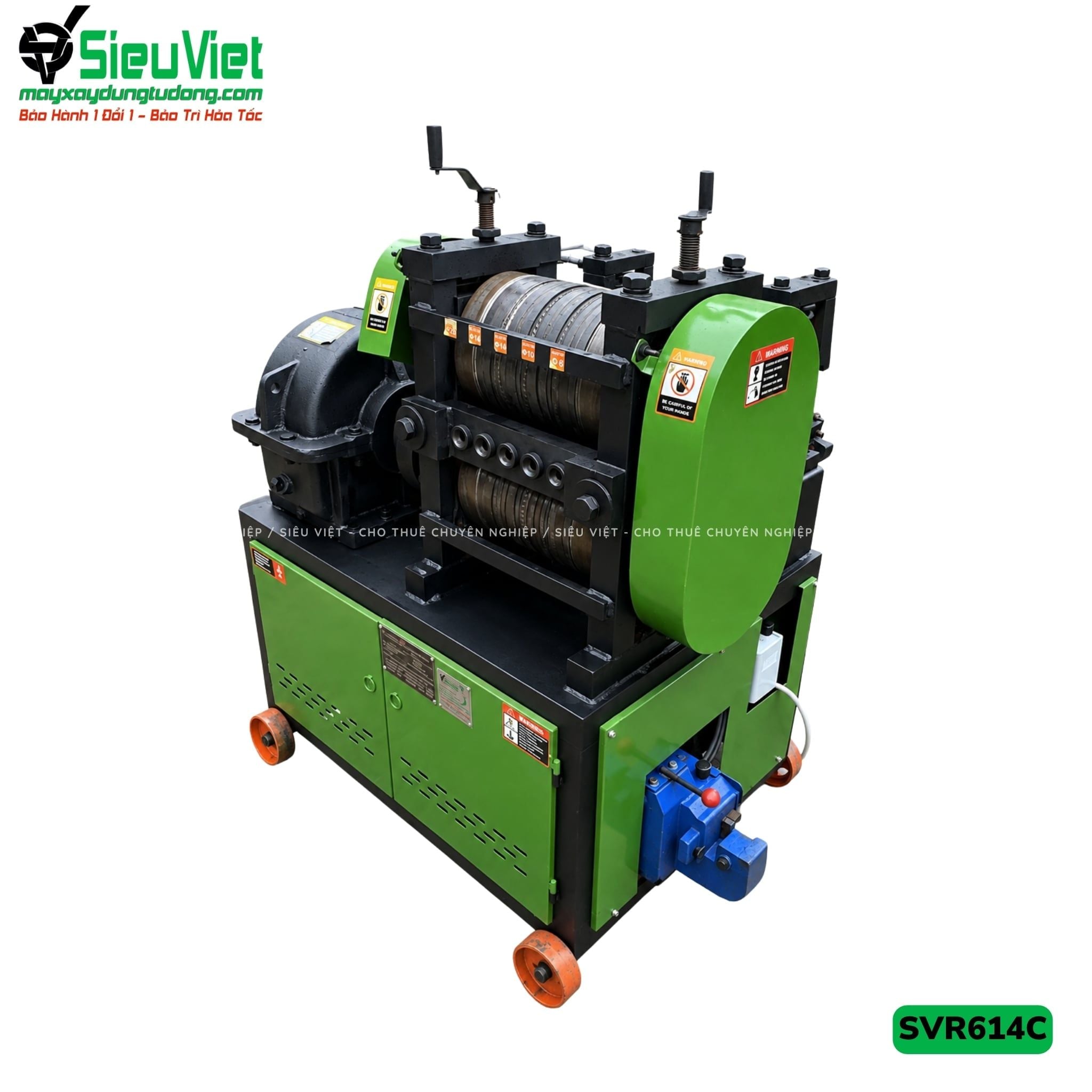 Máy duỗi sắt phế liệu phi 6-14 SVR614C (Điện 380v, 3 Pha)