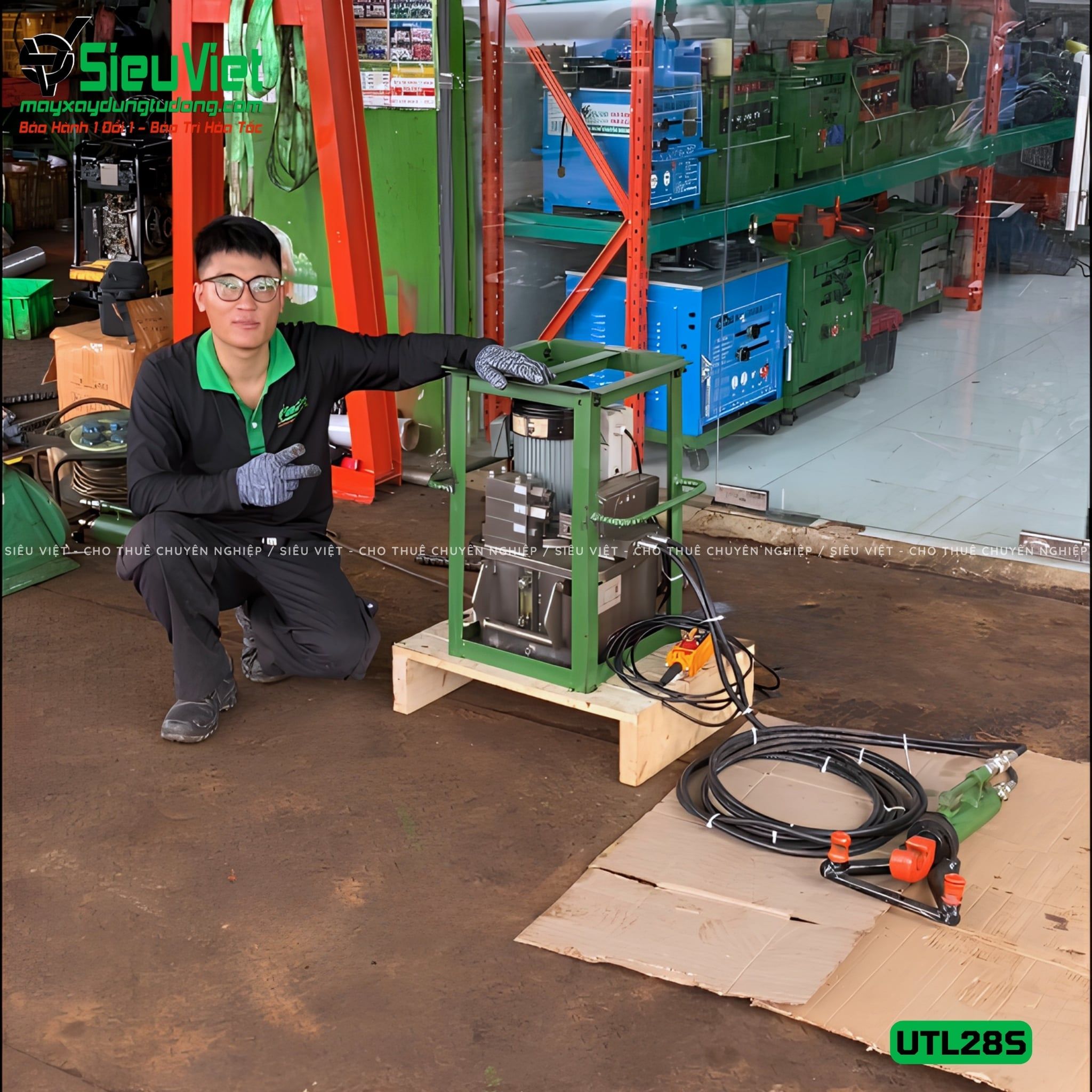 (Cũ) Máy uốn, sửa sắt cầm tay phi 25 UTL28S - Điện 220V, Dân dụng