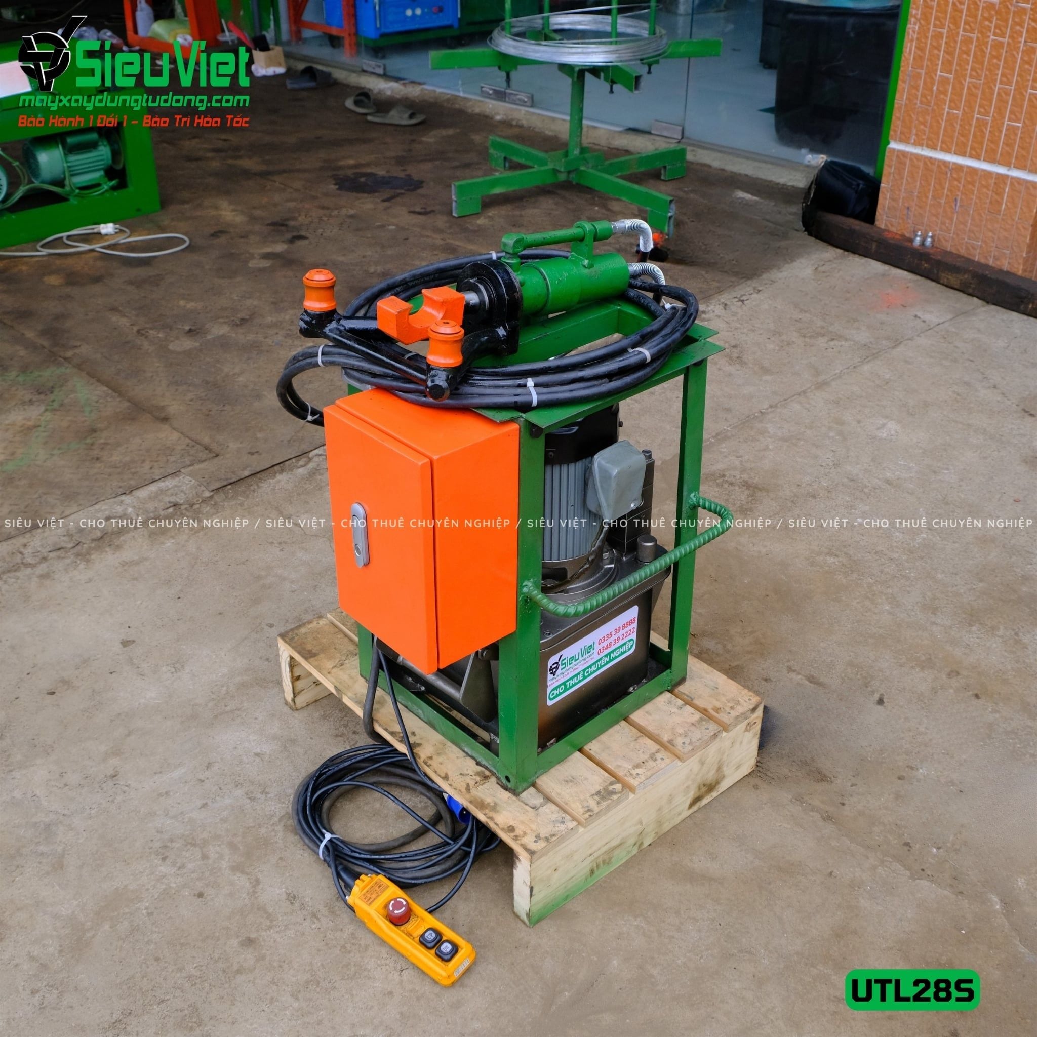 (Cũ) Máy uốn, sửa sắt cầm tay phi 25 UTL28S - Điện 220V, Dân dụng