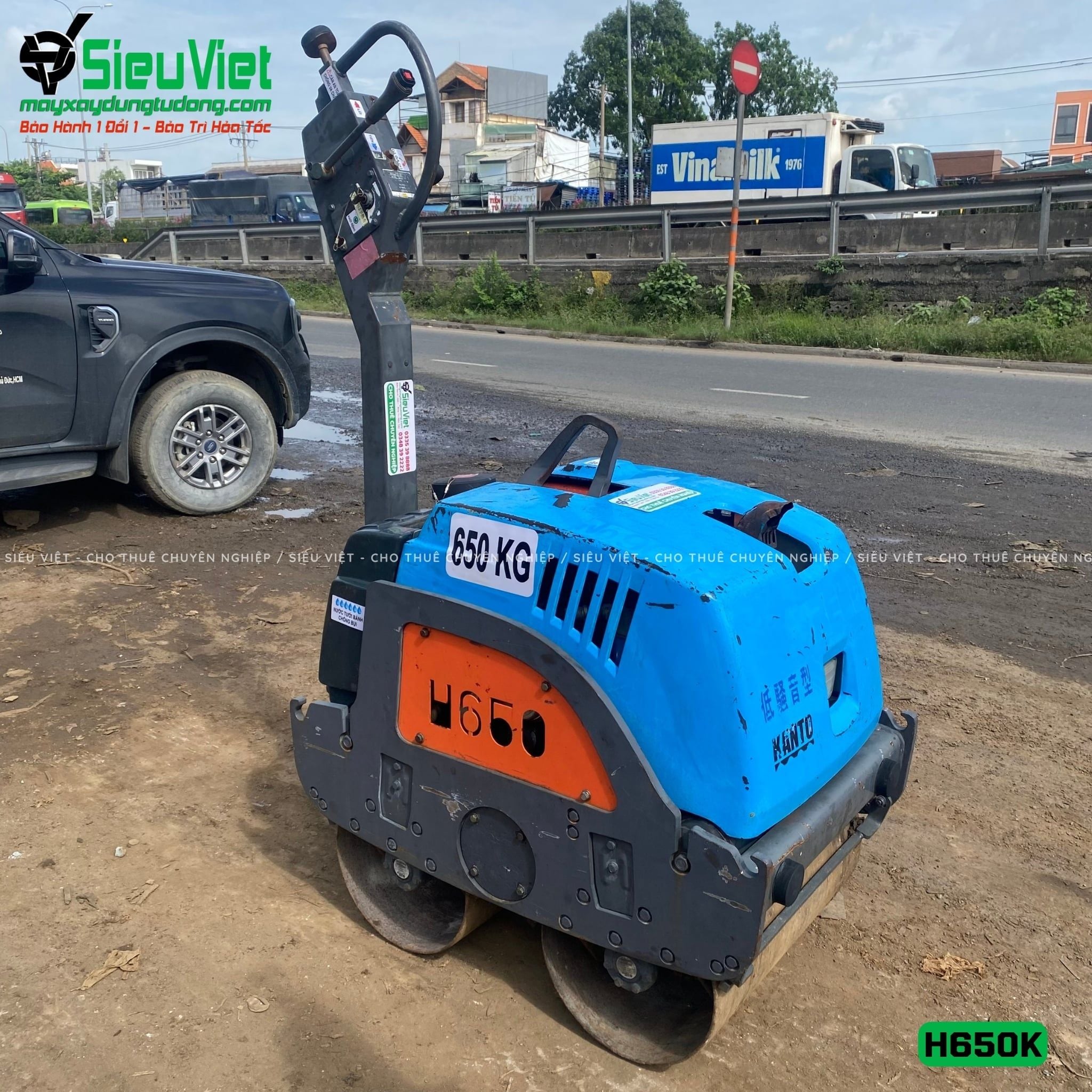 Xe lu rung dắt tay 675kg Kanto H650K Nhật Bản (650380)