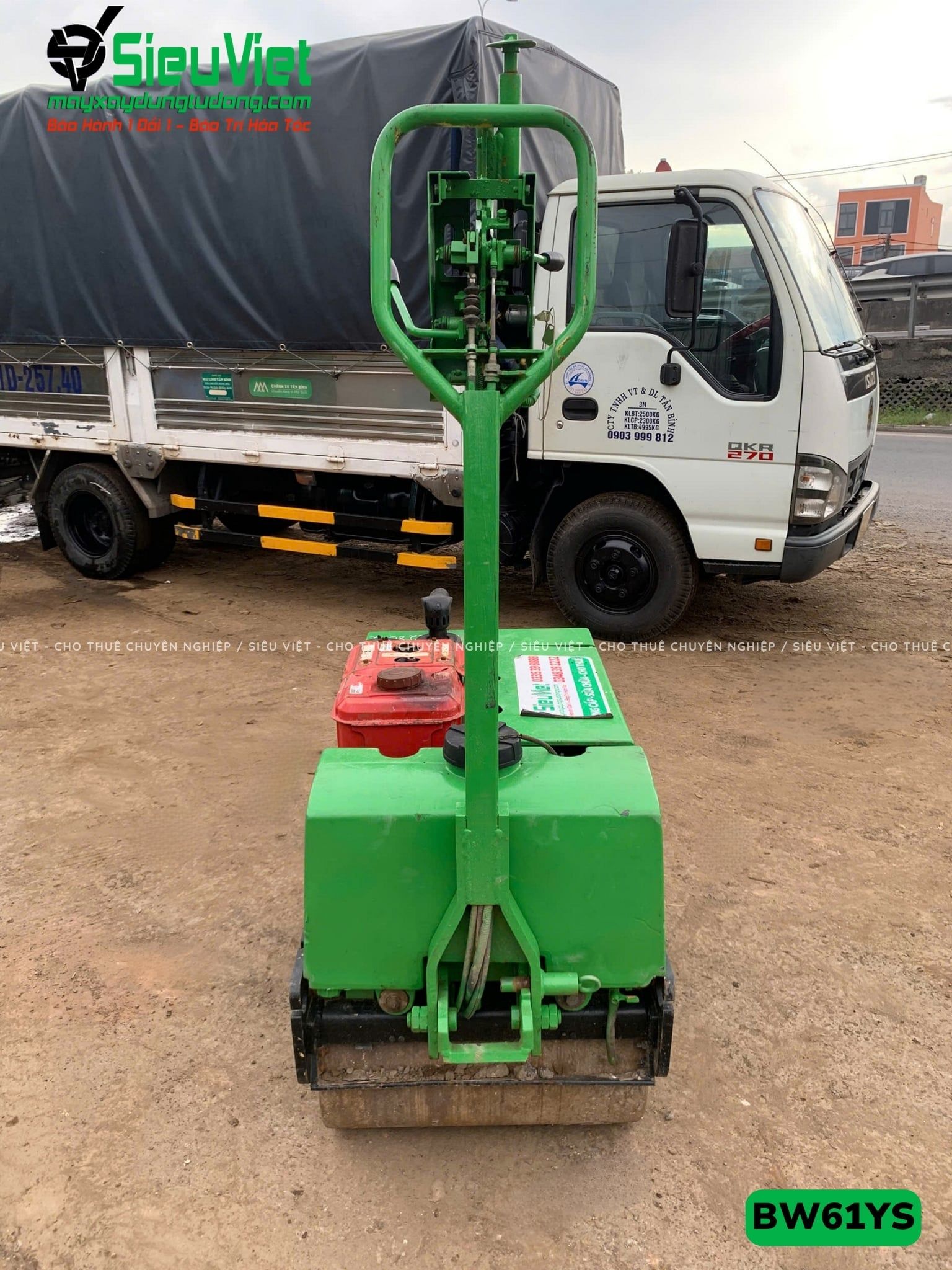 Xe lu rung dắt tay 580Kg Bomag BW61YS Nhật Bản (N61228042)