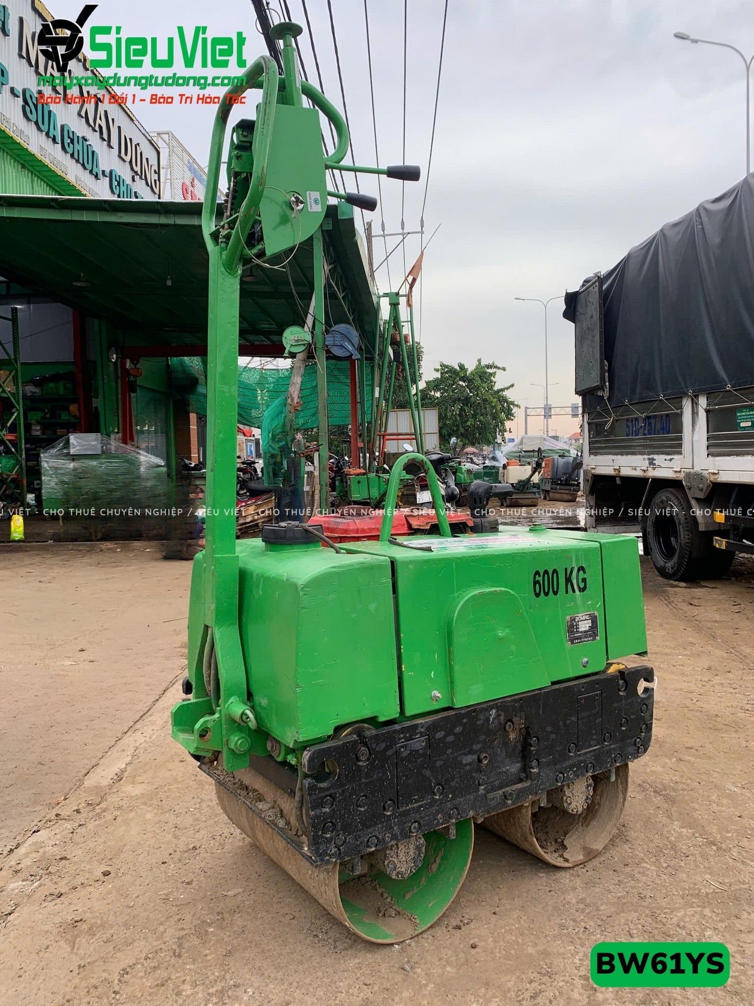 Xe lu rung dắt tay 580Kg Bomag BW61YS Nhật Bản (N61228042)