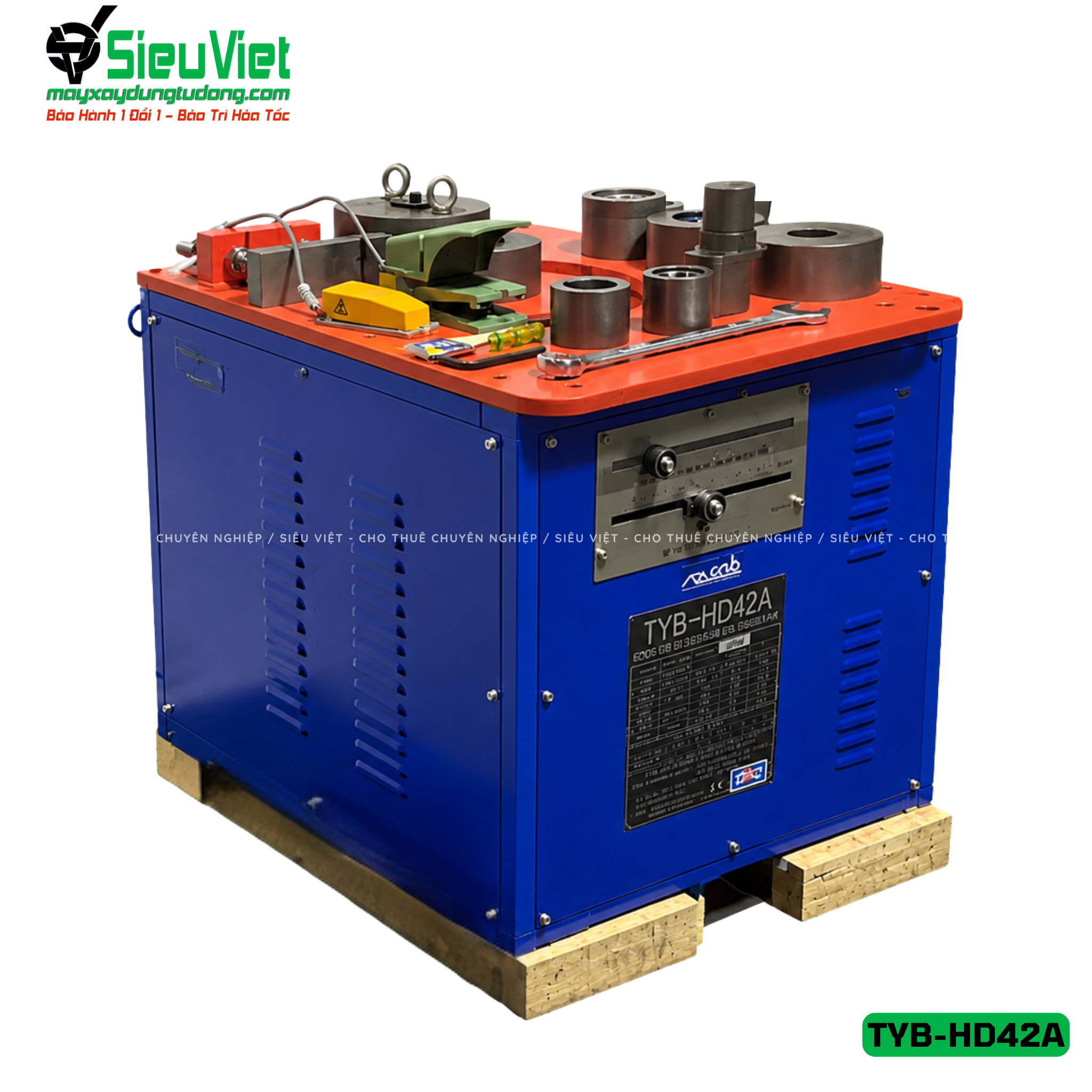 Máy uốn thép TYB-HD42A Taeyeon Hàn Quốc - Điện 380v, 3 Pha
