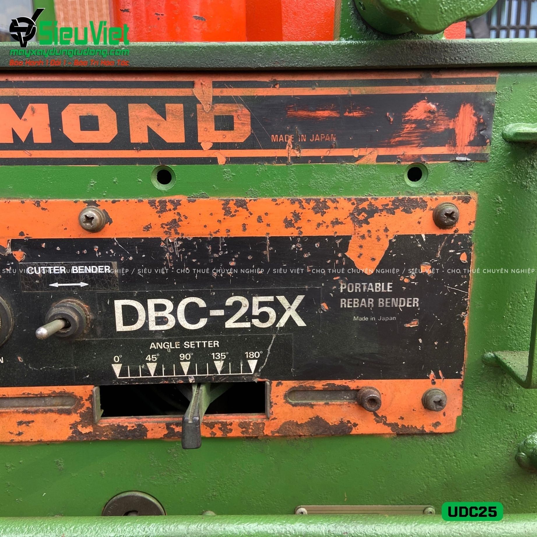 (Cũ) Máy uốn cắt sắt UDC25 Diamond Nhật Bản - Điện 220v, 1 Pha