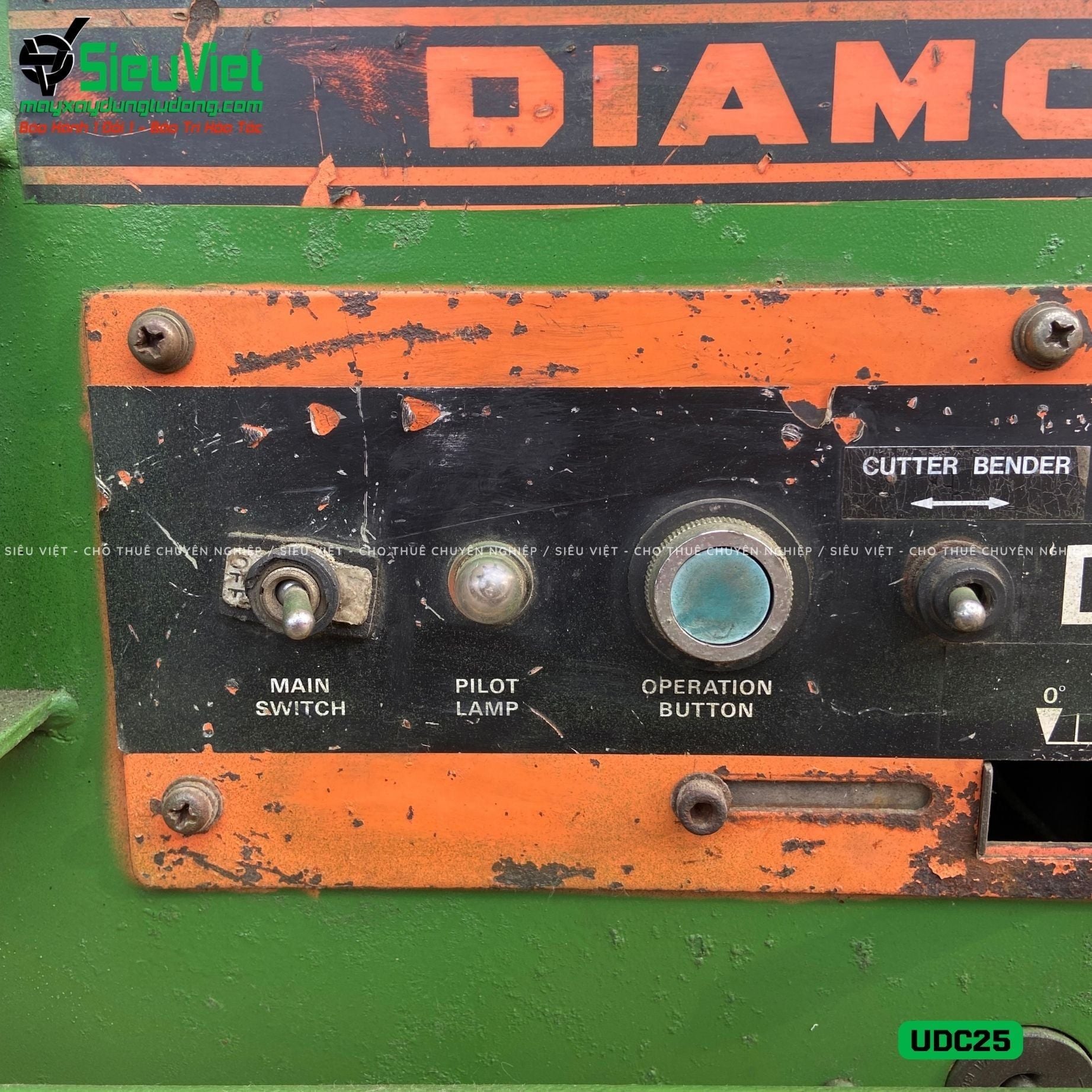 (Cũ) Máy uốn cắt sắt UDC25 Diamond Nhật Bản - Điện 220v, 1 Pha