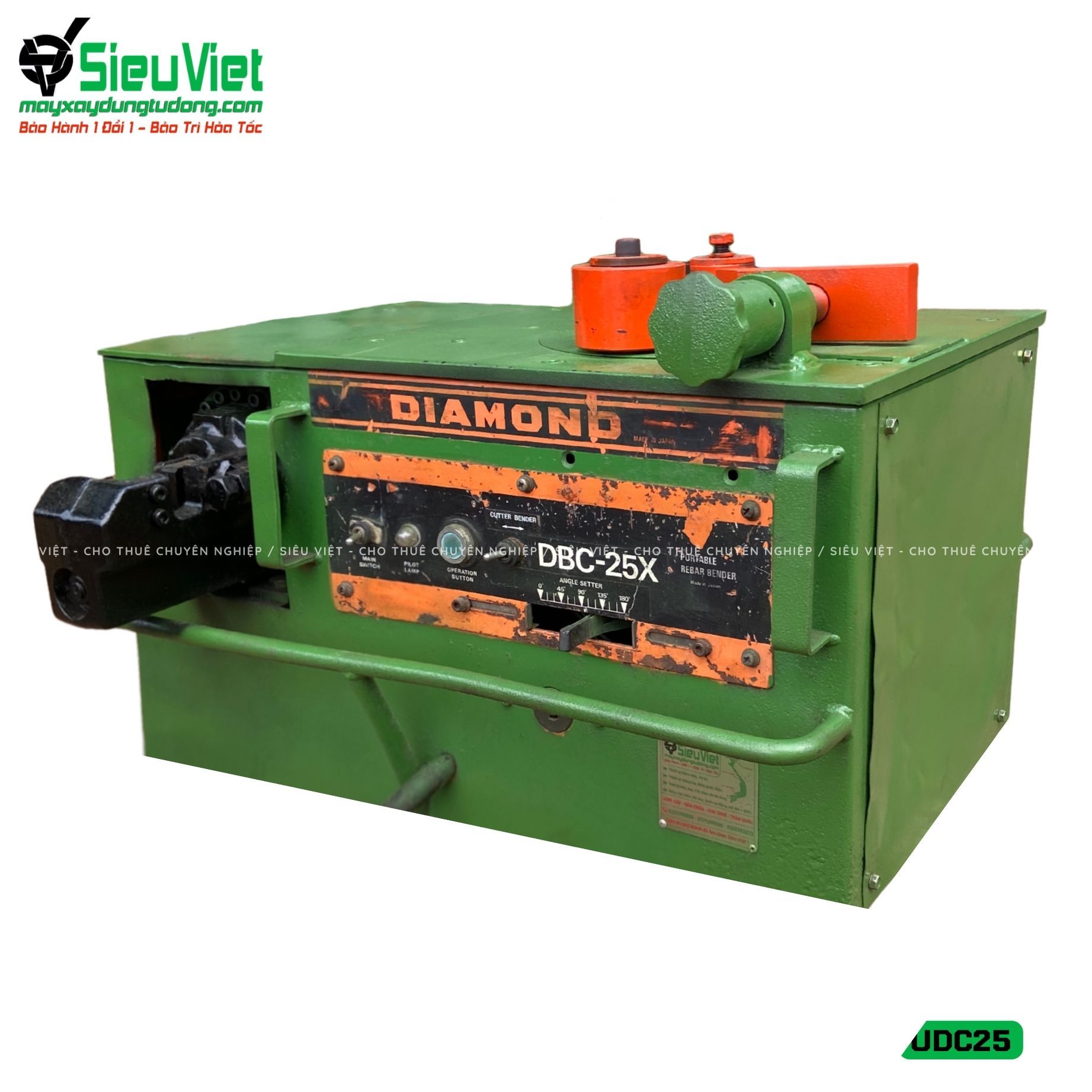 (Cũ) Máy uốn cắt sắt UDC25 Diamond Nhật Bản - Điện 220v, 1 Pha
