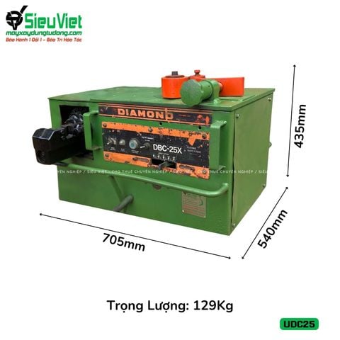 (Cũ) Máy uốn cắt sắt UDC25 Diamond Nhật Bản - Điện 220v, 1 Pha