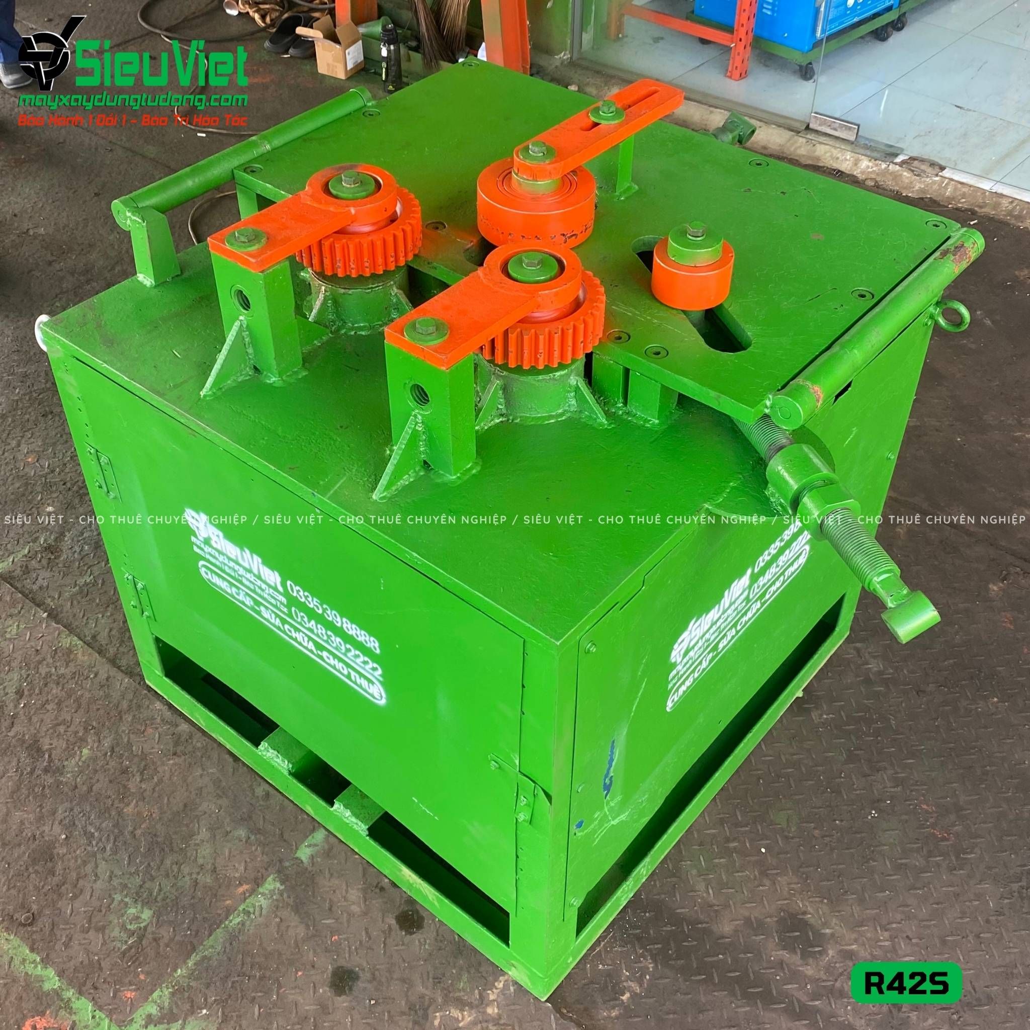 (Cũ) Máy uốn đai tròn R42S Việt Nam - Điện 380v, 3 Pha
