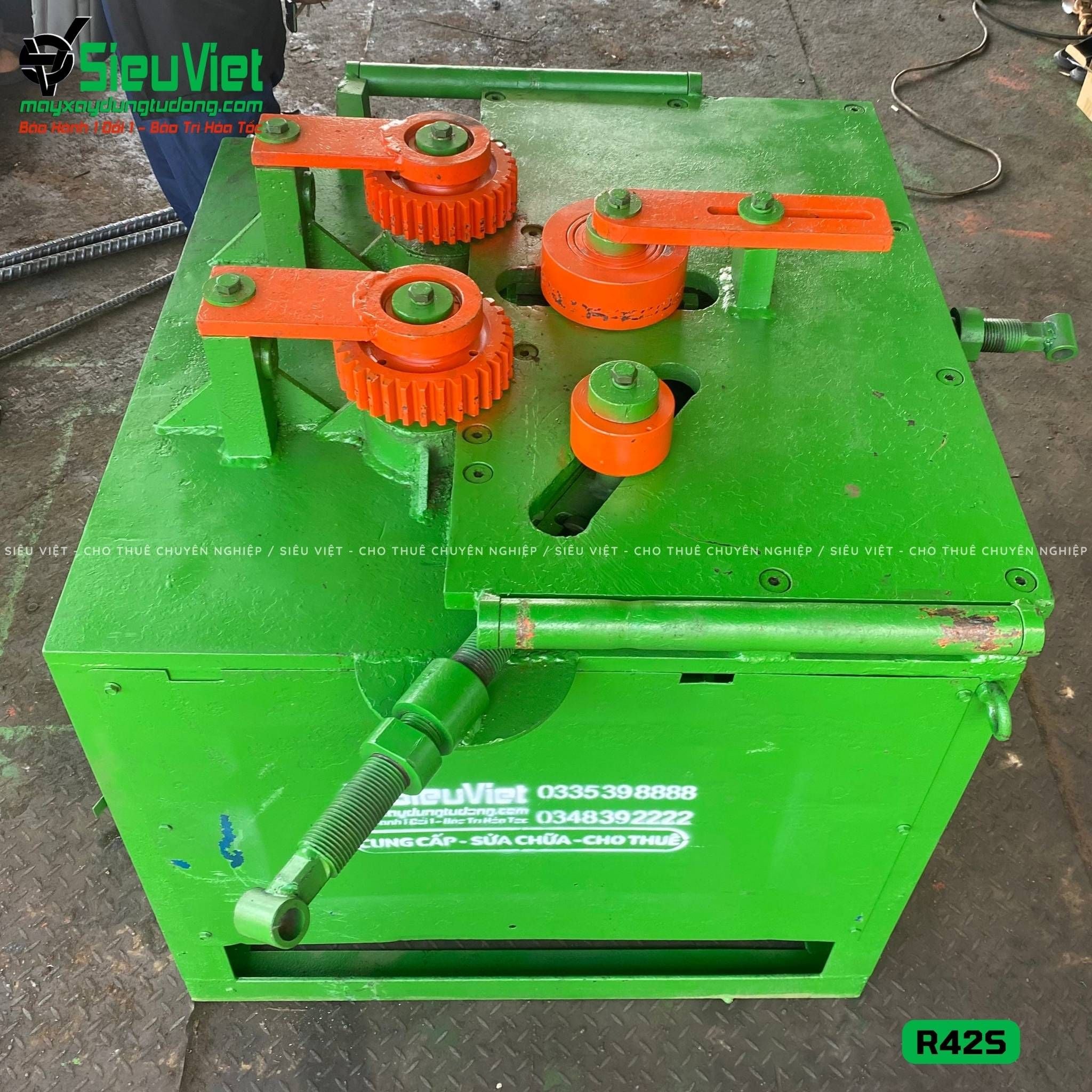 (Cũ) Máy uốn đai tròn R42S Việt Nam - Điện 380v, 3 Pha