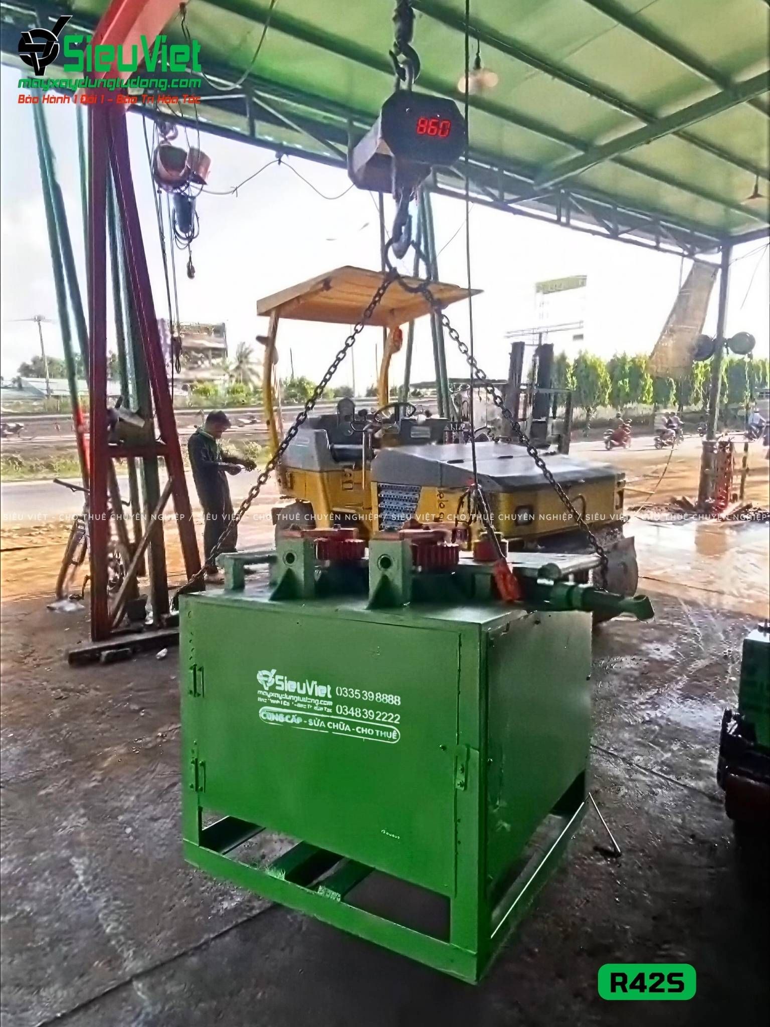 (Cũ) Máy uốn đai tròn R42S Việt Nam - Điện 380v, 3 Pha