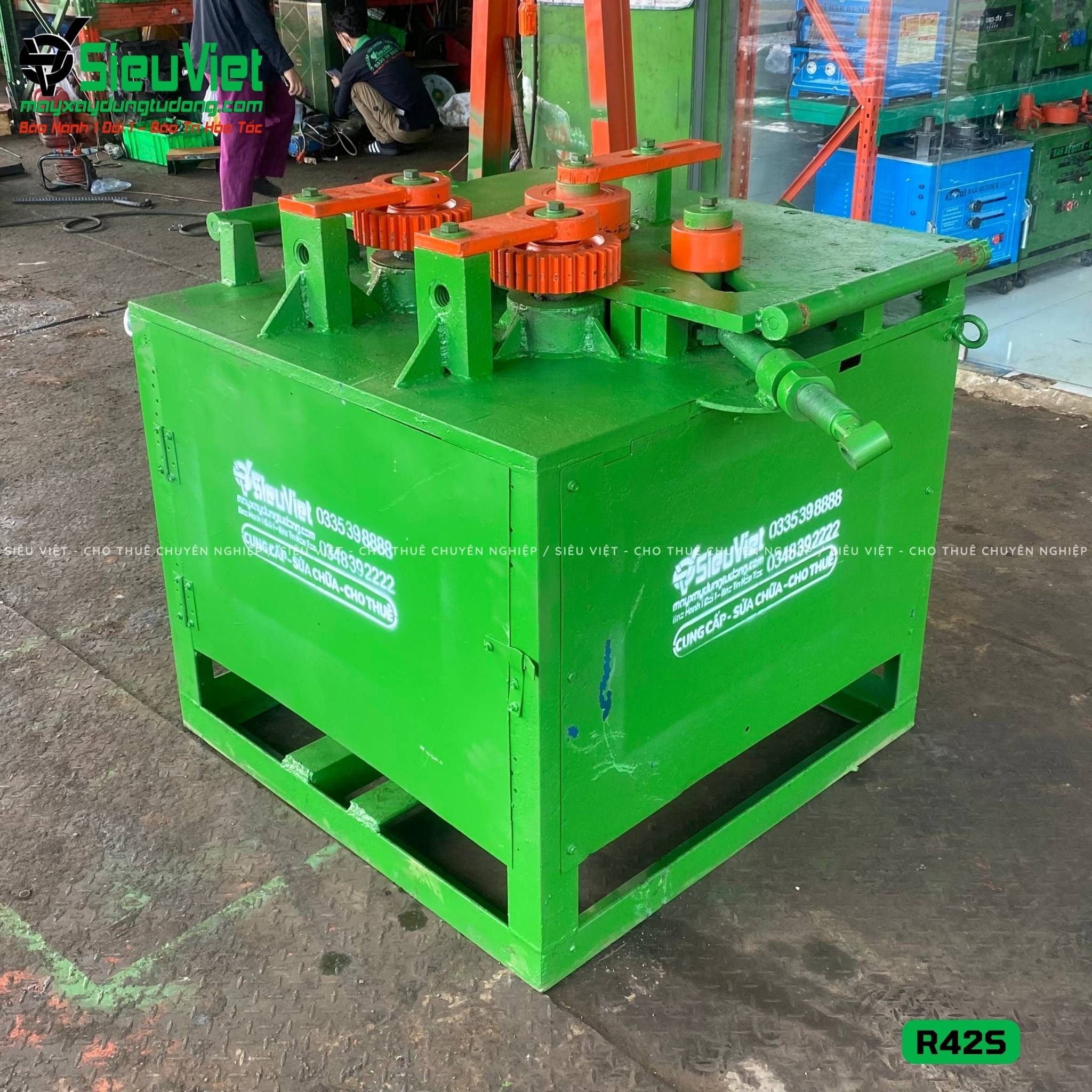 (Cũ) Máy uốn đai tròn R42S Việt Nam - Điện 380v, 3 Pha