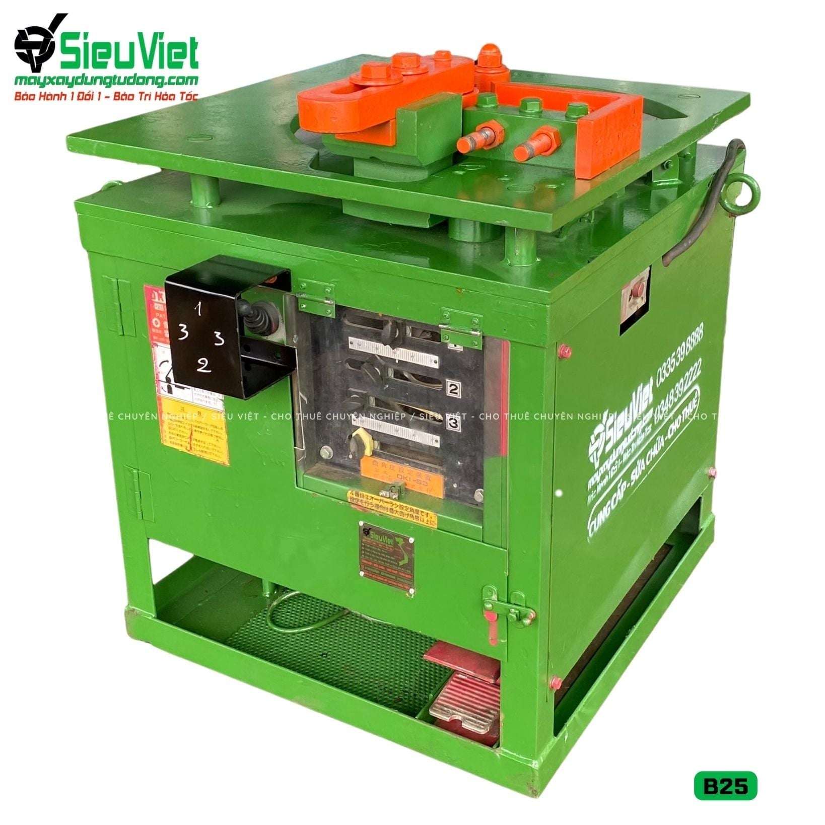 (Cũ) Máy uốn sắt B25 Nhật Bản - Điện 380V, 3 Pha