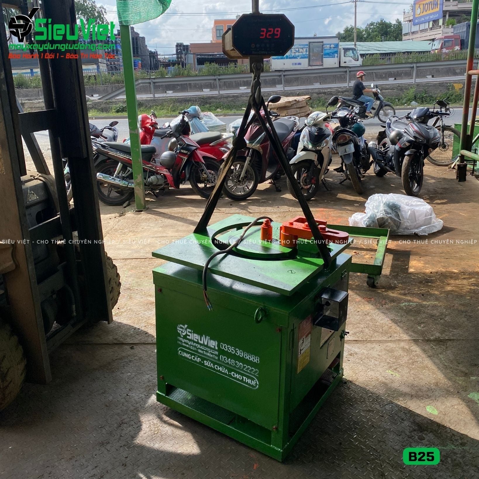 (Cũ) Máy uốn sắt B25 Nhật Bản - Điện 380V, 3 Pha