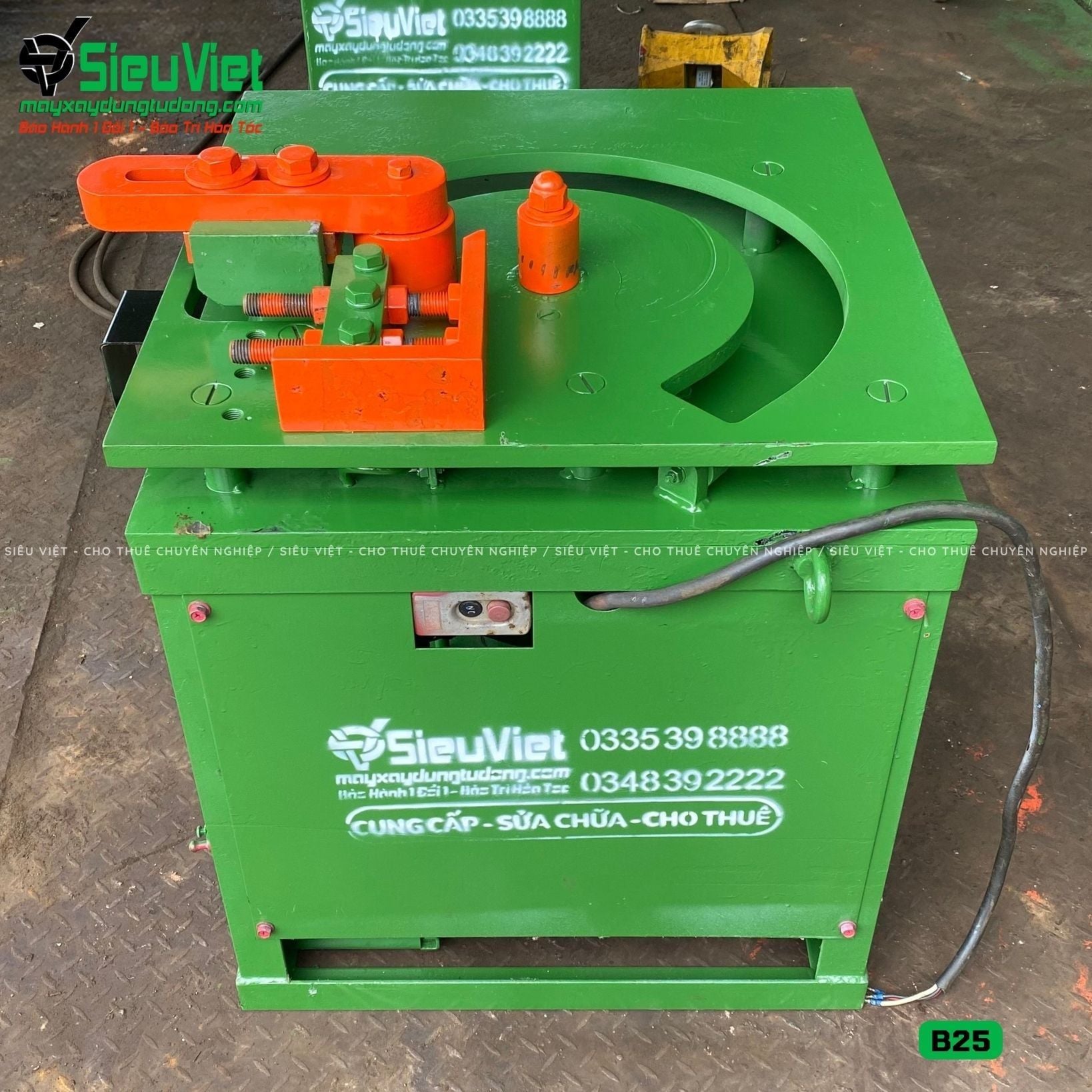 (Cũ) Máy uốn sắt B25 Nhật Bản - Điện 380V, 3 Pha