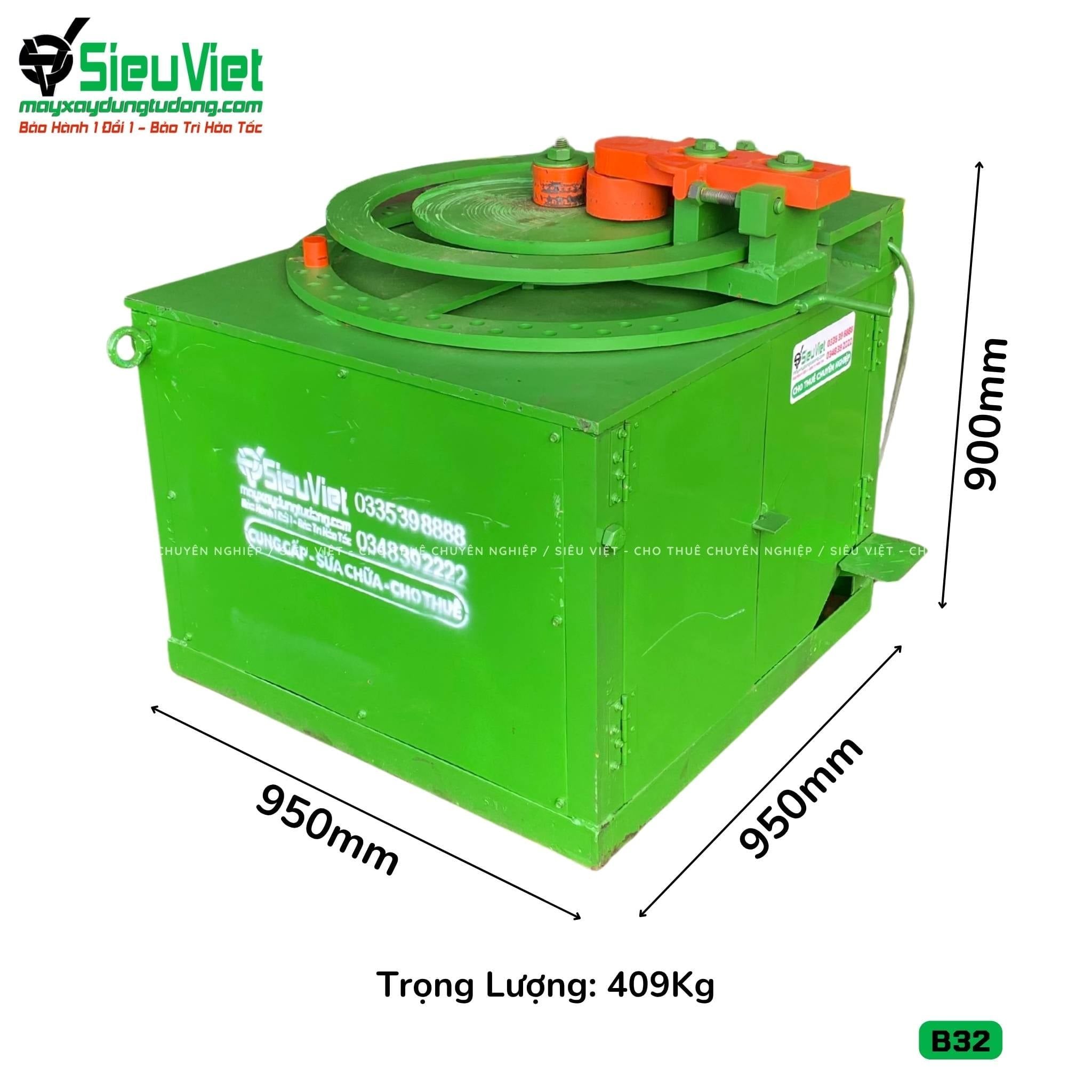 Máy uốn sắt B32 - Điện 380V, 3 Pha (Loại 2)