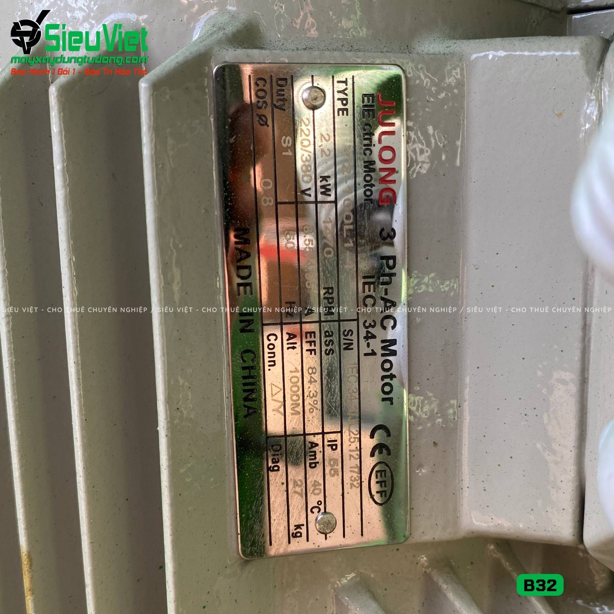 Máy uốn sắt B32 - Điện 380V, 3 Pha (Loại 2)