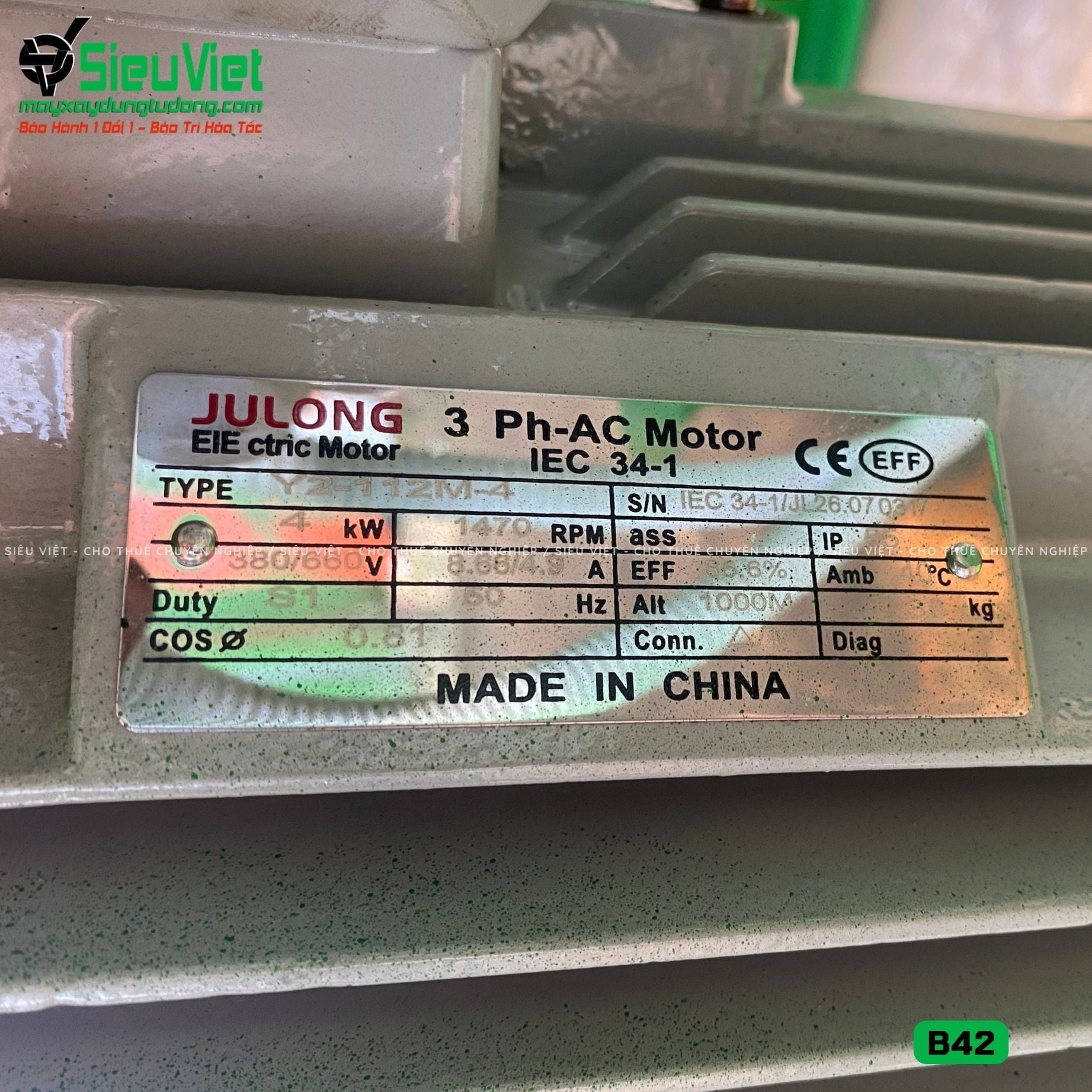 (Cũ) Máy uốn sắt B42 - Điện 380V, 3 Pha (Loại 2)