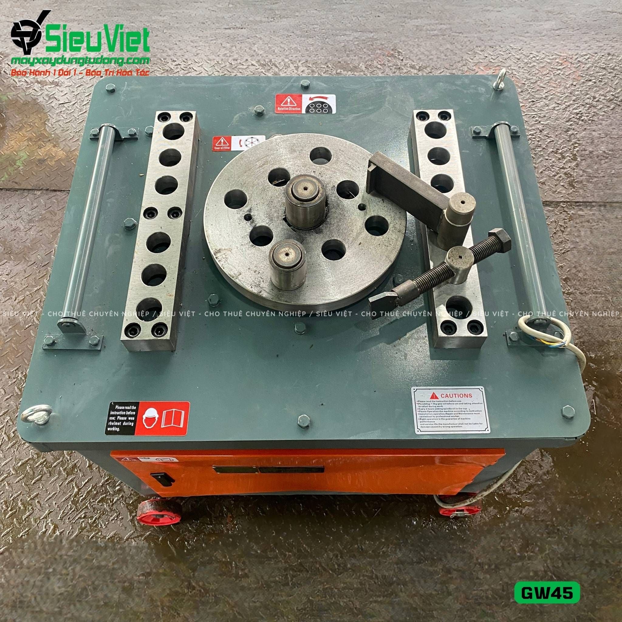 Máy uốn sắt GW45 Trung Quốc - Điện 380V, 3 Pha