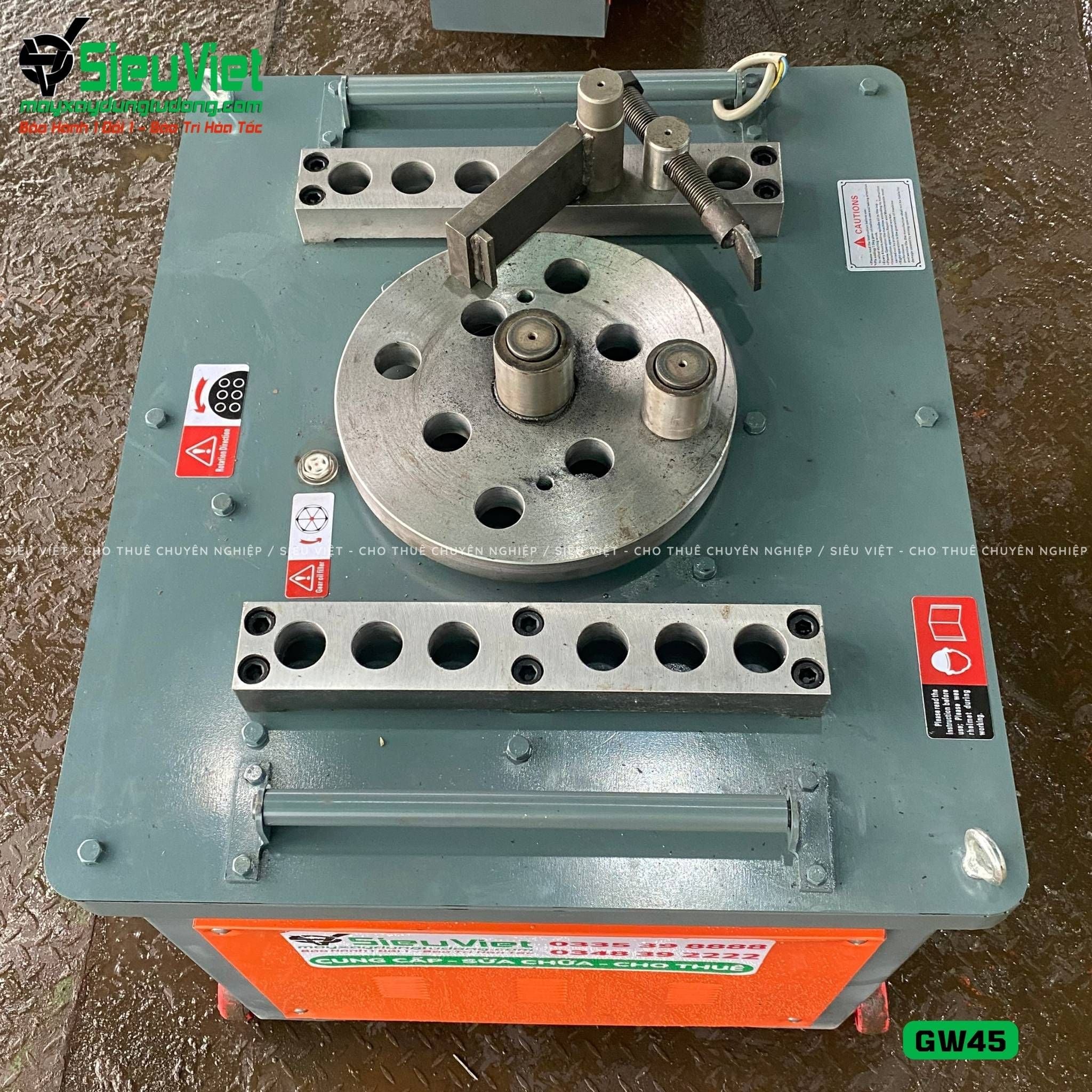 Máy uốn sắt GW45 Trung Quốc - Điện 380V, 3 Pha