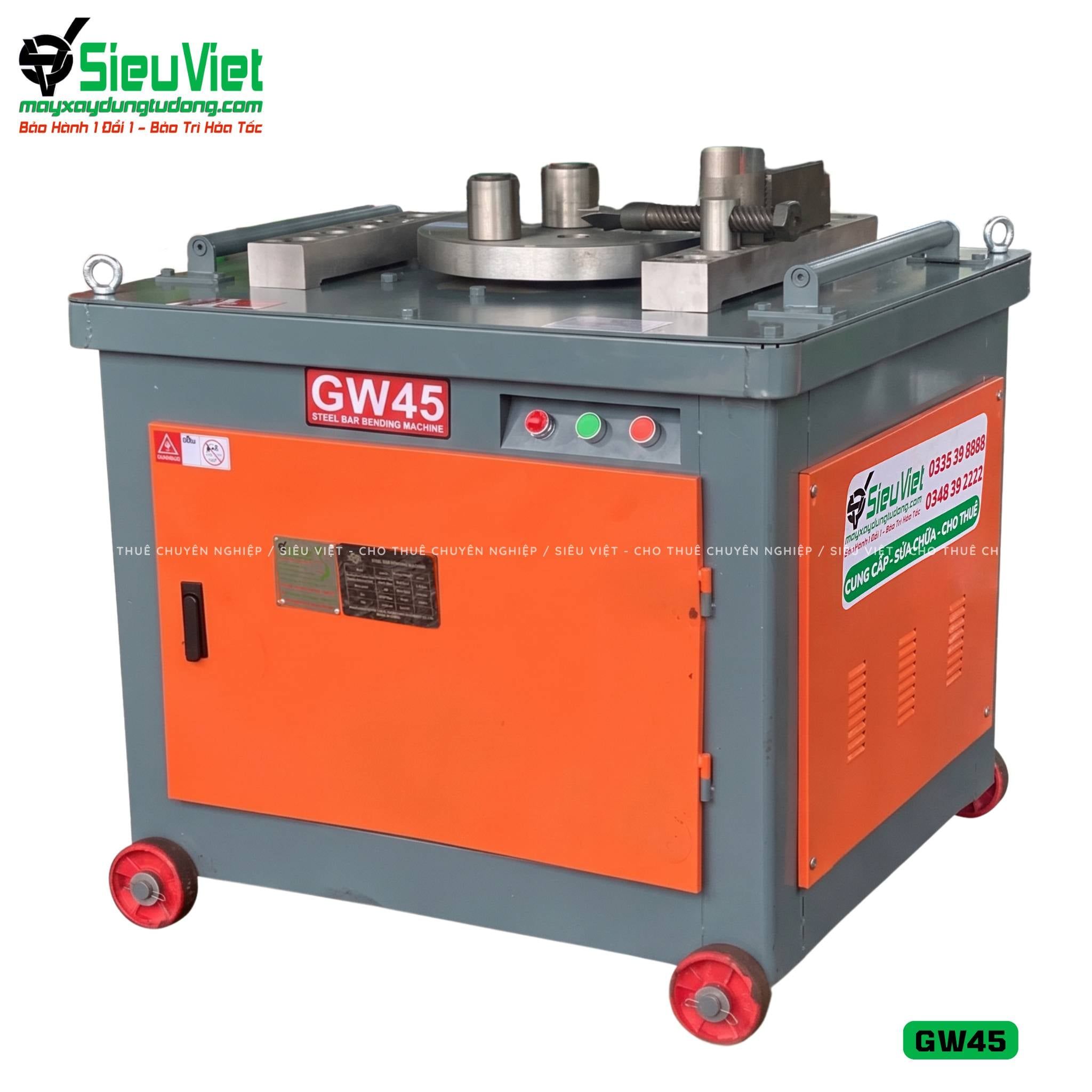 Máy uốn sắt GW45 Trung Quốc - Điện 380V, 3 Pha