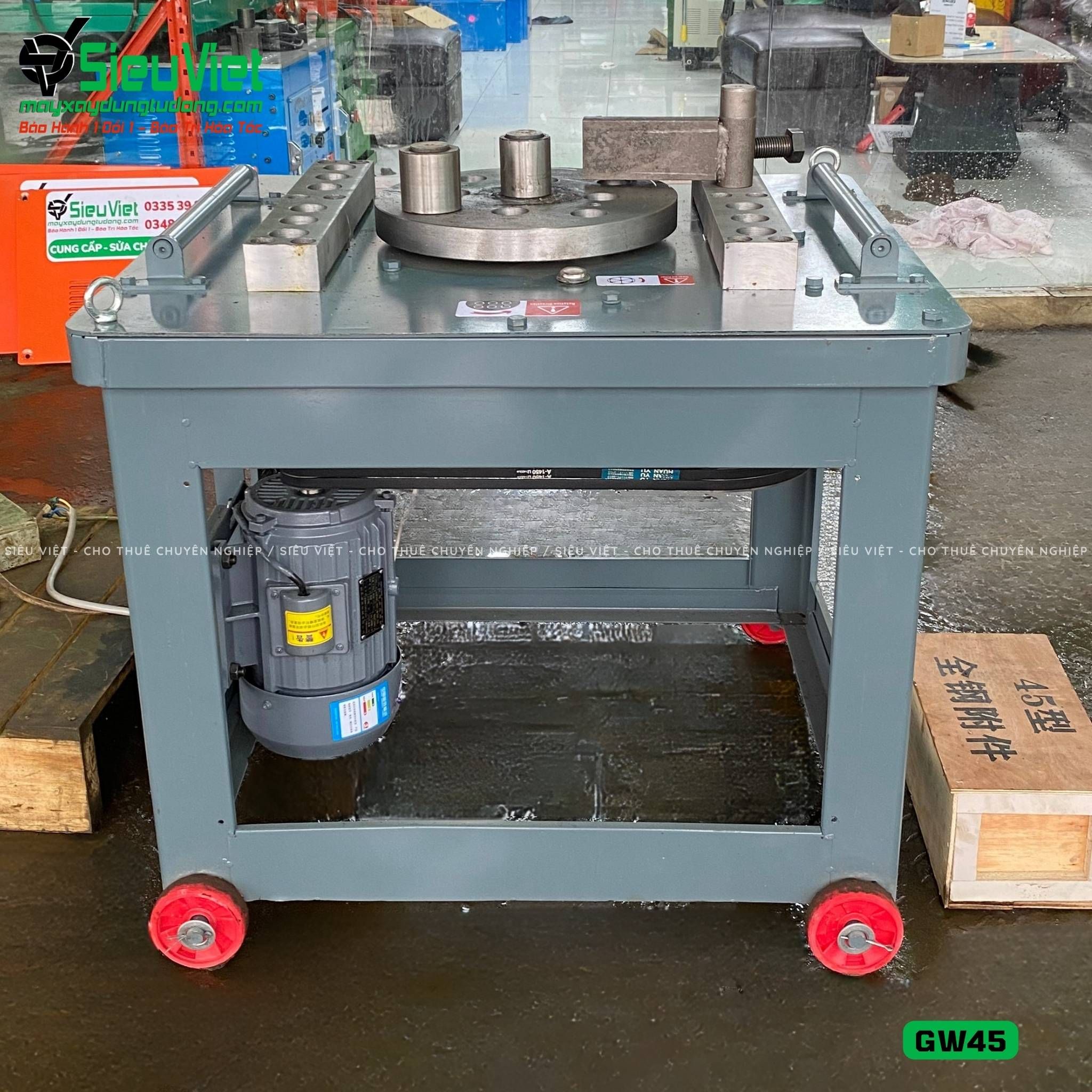 Máy uốn sắt GW45 Trung Quốc - Điện 380V, 3 Pha